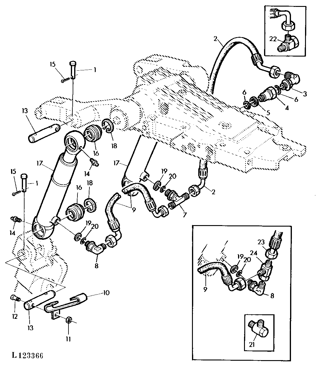 ADDITIONAL LIFT CYLINDER/ATTACHING PARTS WITH INCREASED LIFT CAPACITY