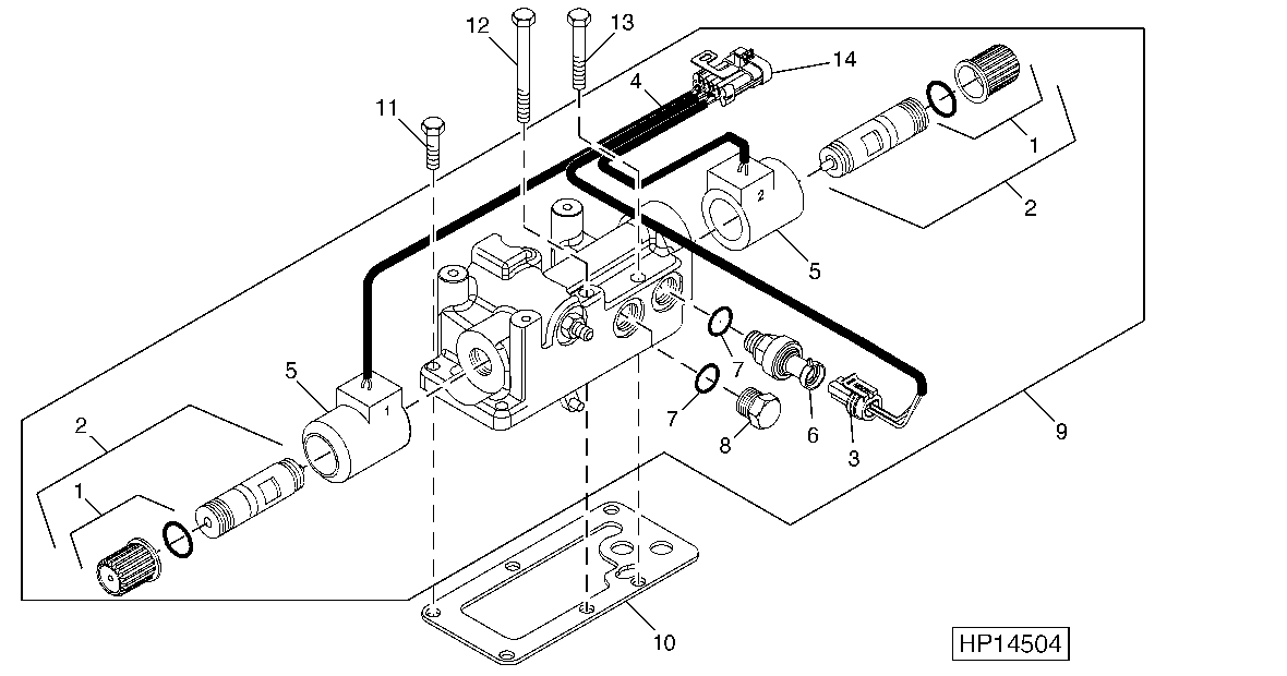 Hydrostatic Drive Displacement Control Valve (Auto Feedrate) ( - 710842)