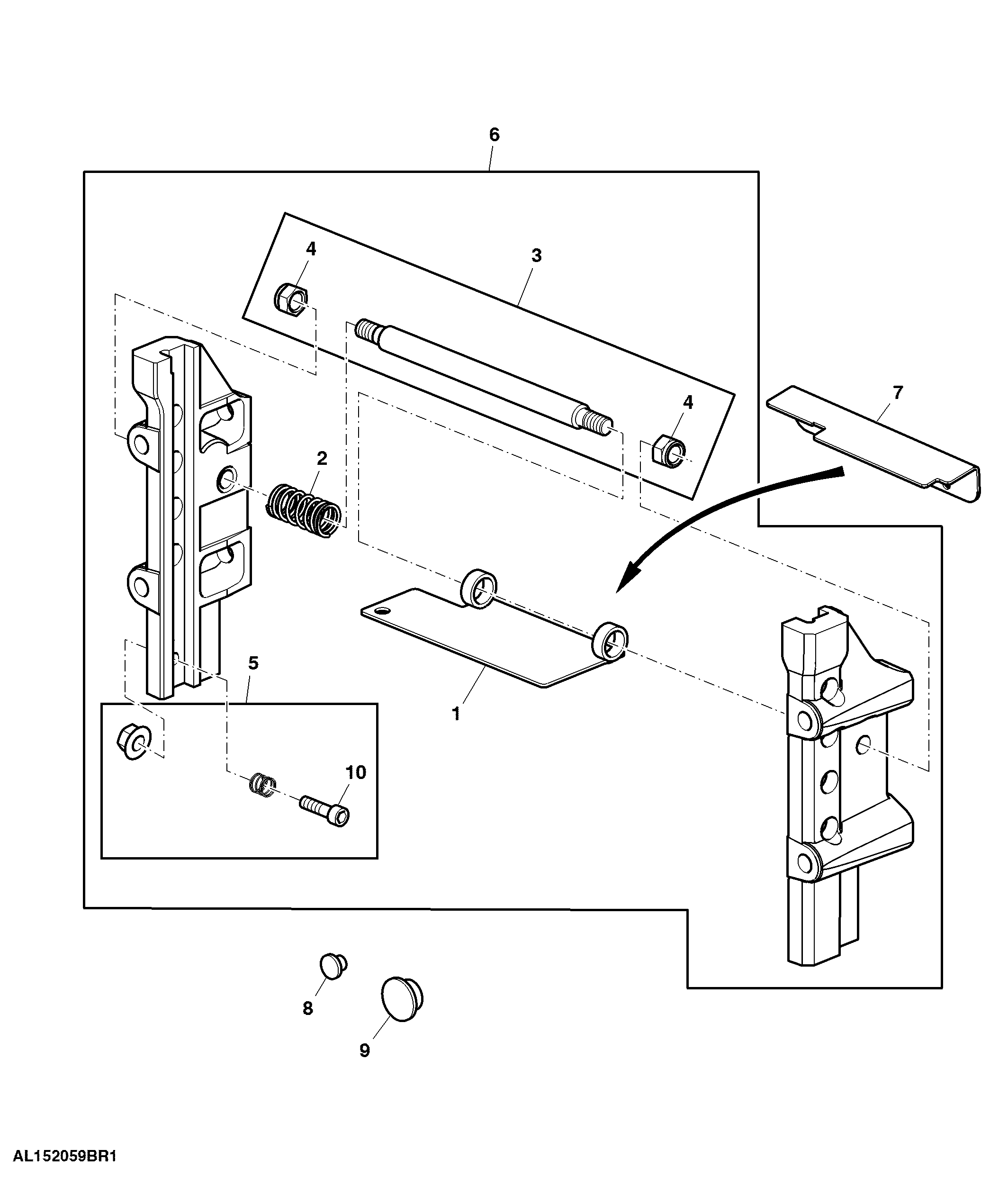 Bracket, Trailer Hitch Height Adjustable, 4 Position