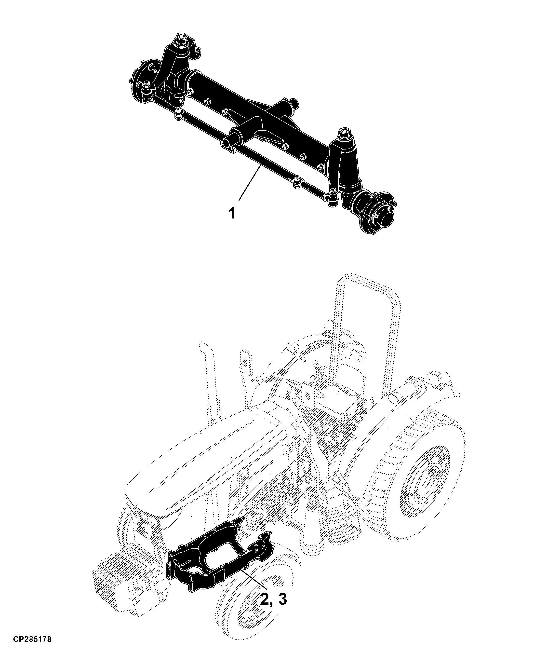 56 Front Axle