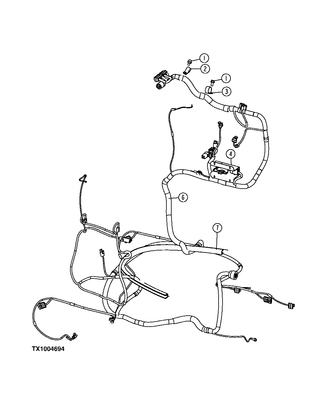 TRANSMISSION WIRING HARNESS (SERIAL NO. -920838)