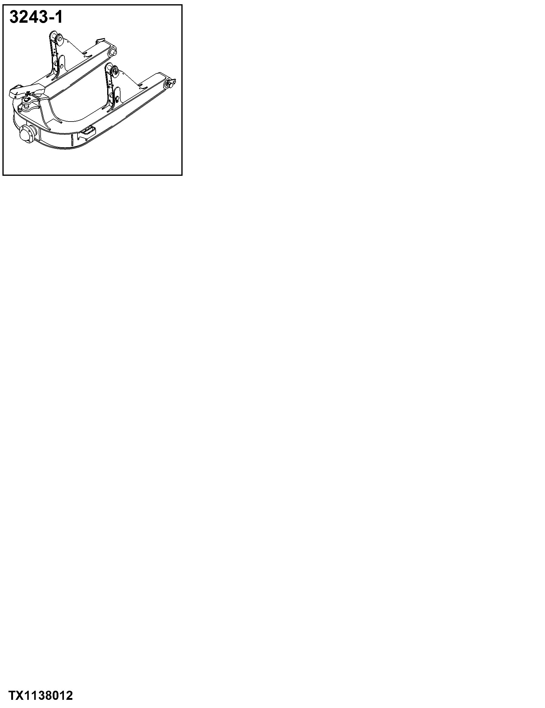 3243 Moveable Frame (Push Beam & Lift Mechanism)