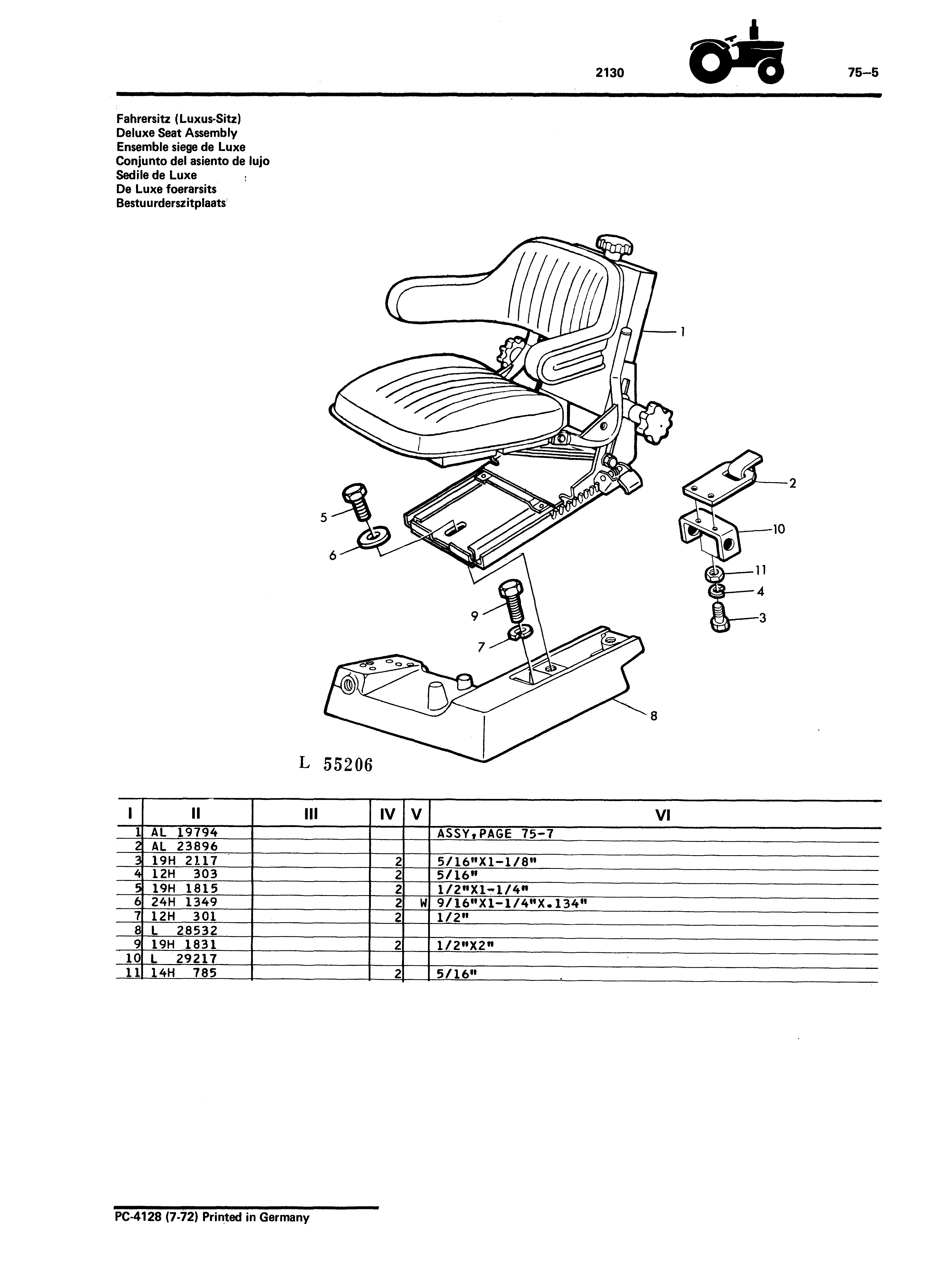 Deluxe Seat Assembly