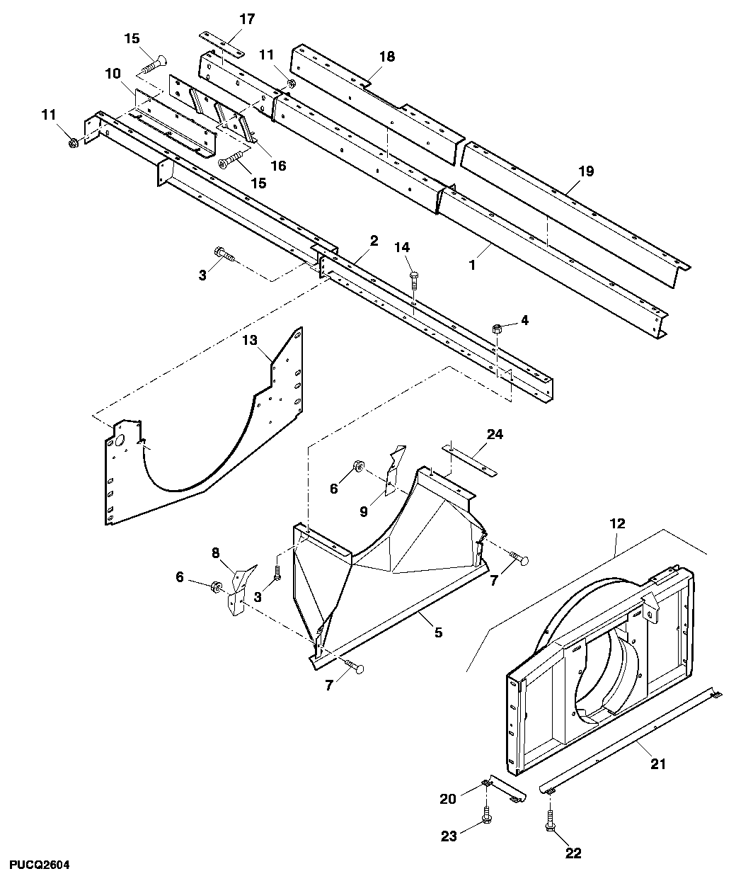 Separator Module Rails and Discharge Housing