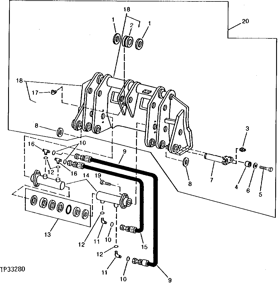 Attachment Coupler Hydraulics (For Use With Tool Carrier or Log Loader) ( - 536199)