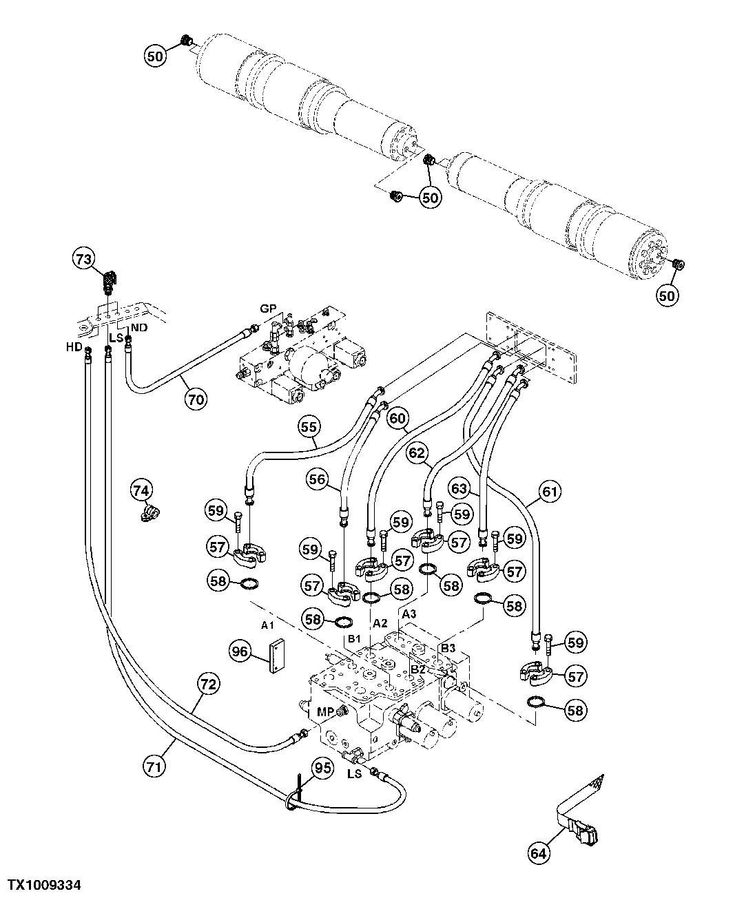 Test Port And Scraper Control Hoses (Scraper Puller)