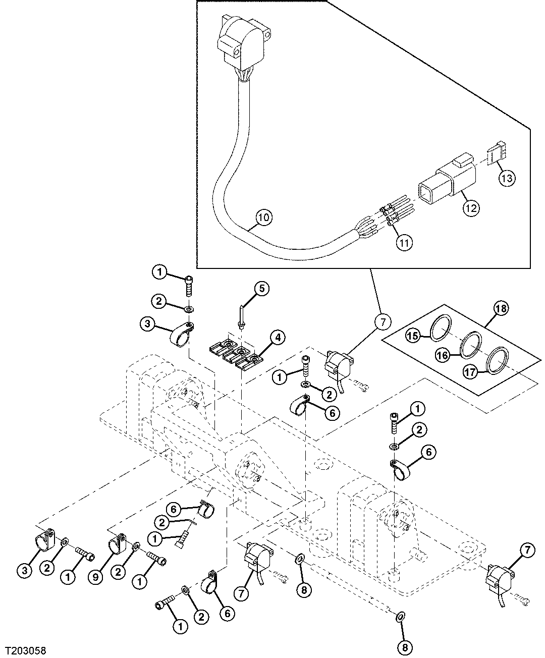 Foot Pedal Steering Potentiometer Assembly And Hardware
