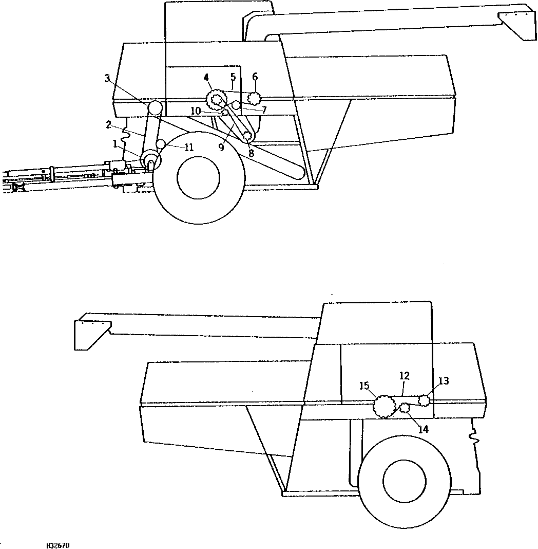 CROSS, UNLOADING, AND VERTICAL UNLOADING AUGER DRIVES