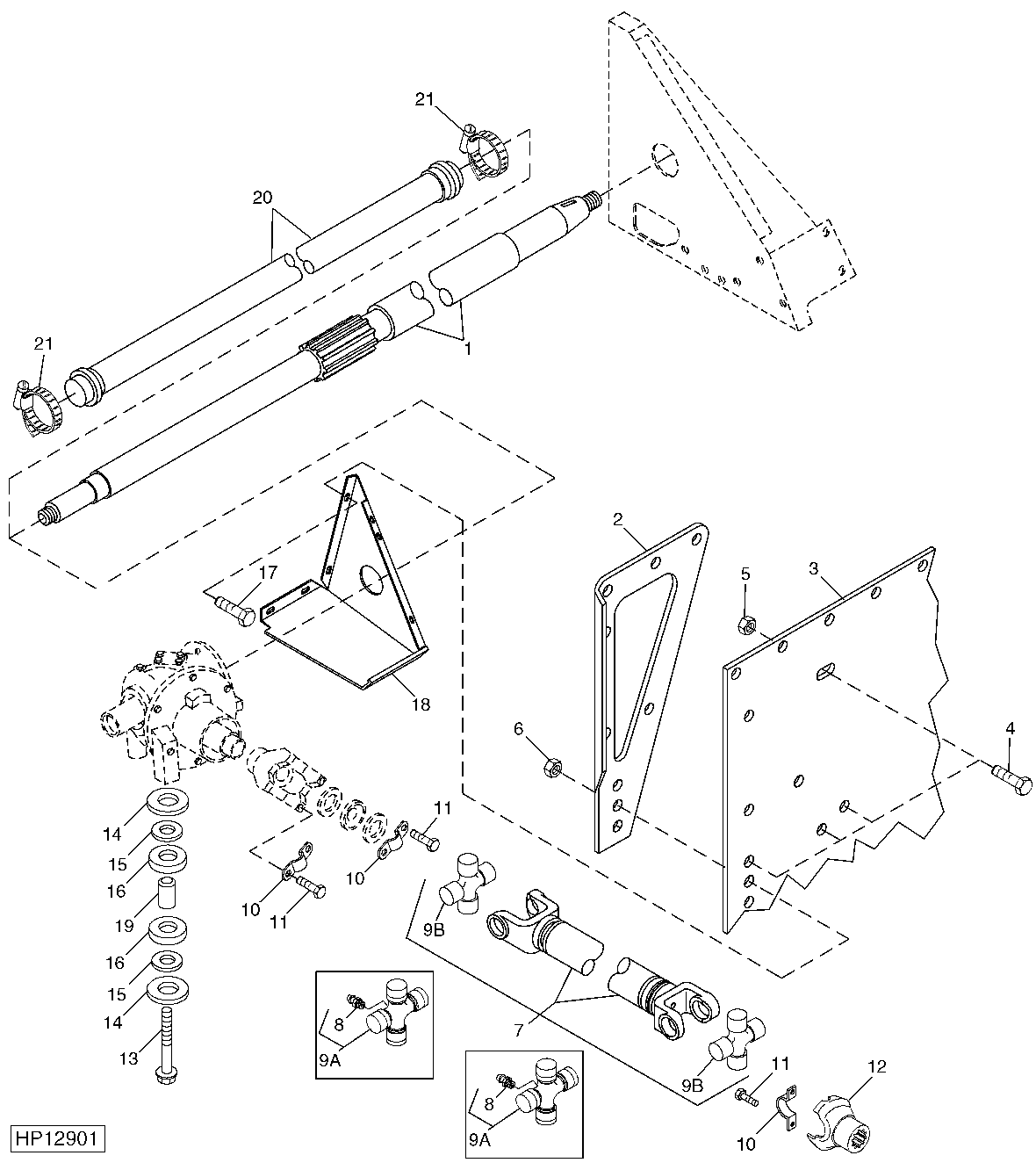 Primary Countershaft Supports and Gearcase Mountings