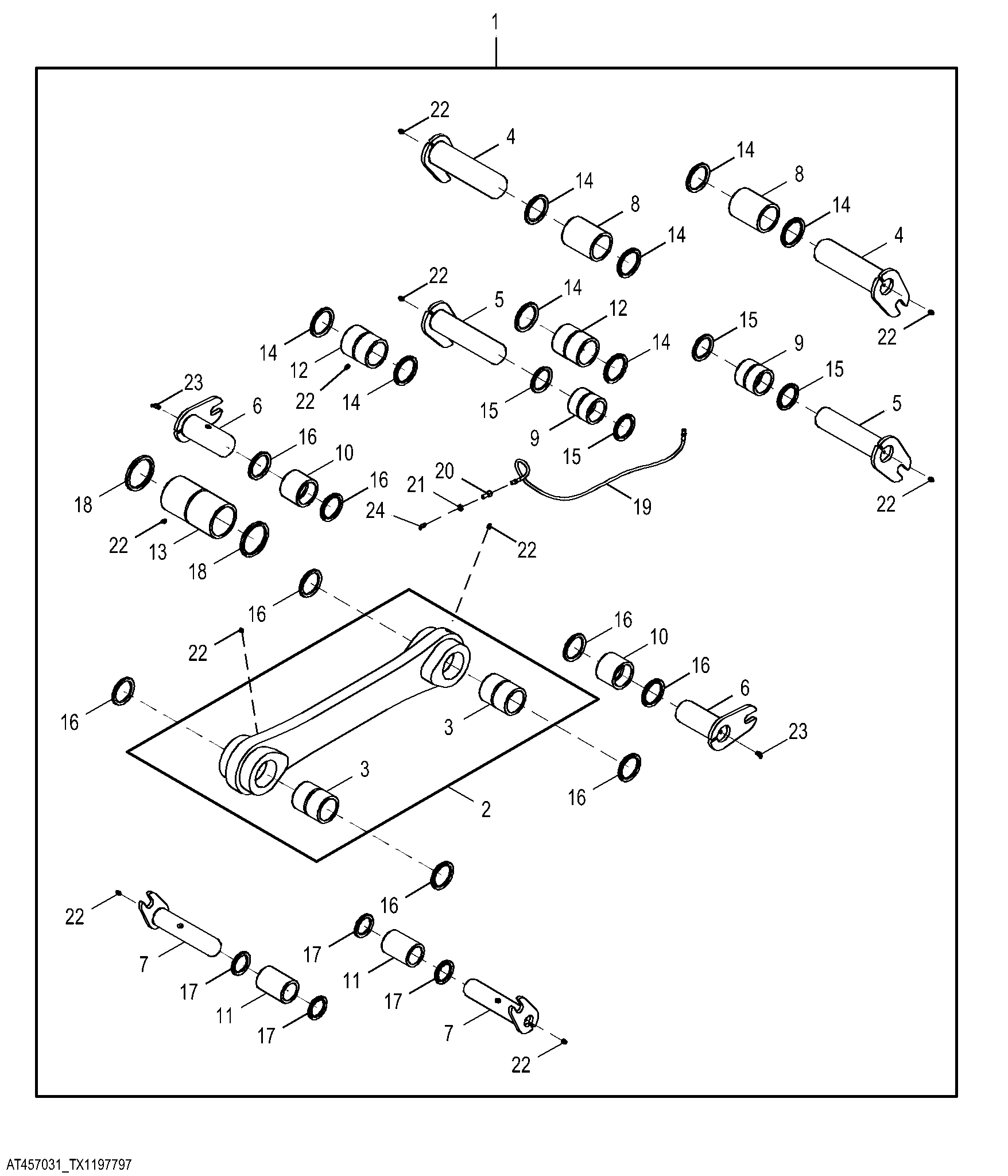 NeverGrease™ to Greased Hi-Vis Linkage Conversion Kit, Z-Bar