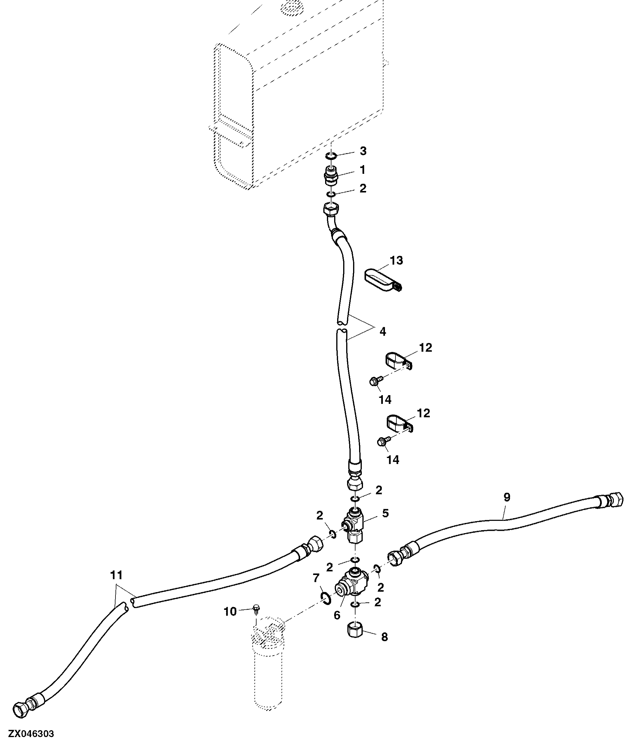 Hydraulic Return Lines, With Chaff Spreader, IT4