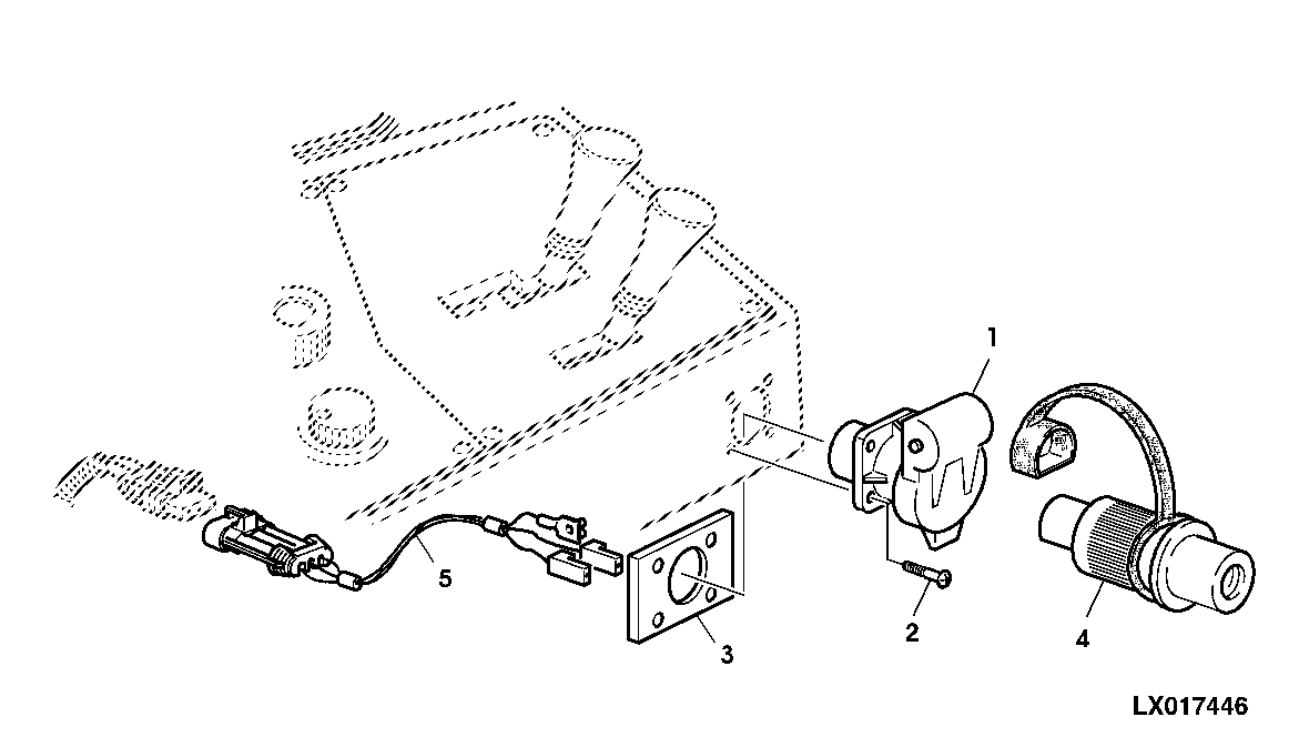 3-TERMINAL POWER OUTLET SOCKET (OPEN OPERATOR'S STATION)