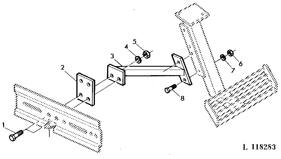 TOOL BOX ATTACHMENT ASSY, (WITH MC1 CAB/MODULE 1)