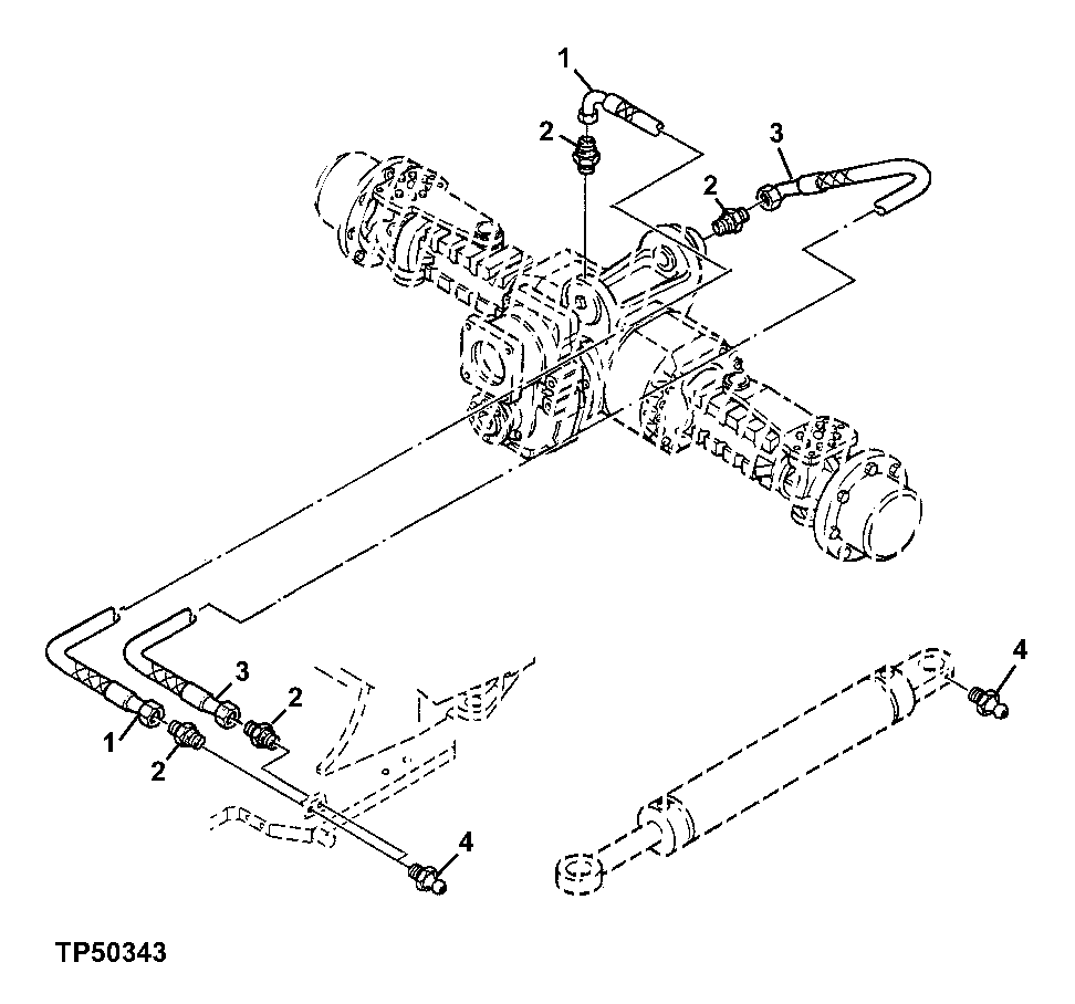 REAR AXLE LUBRICATION LINES