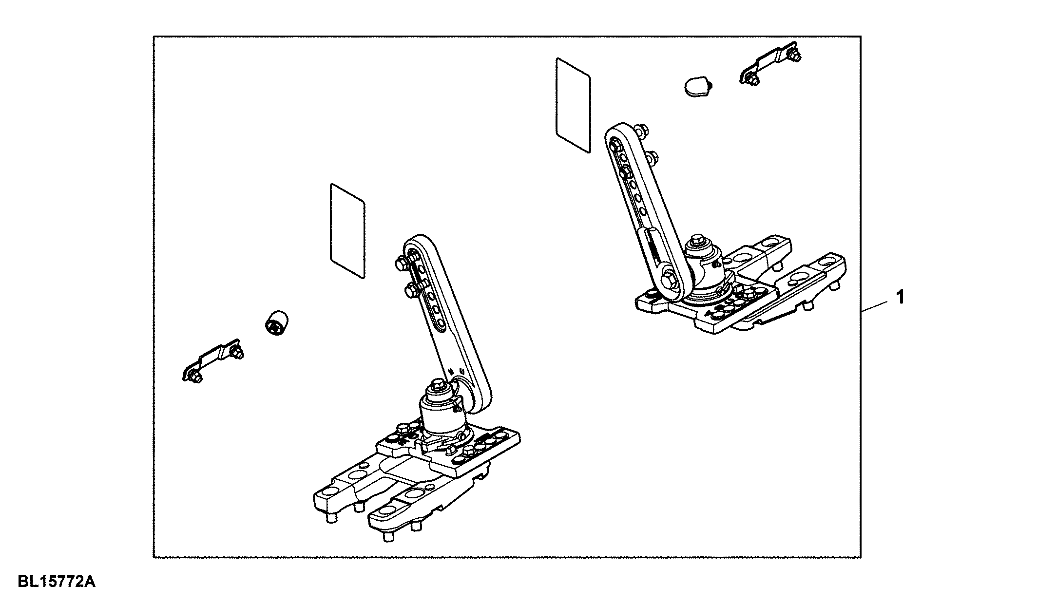 Attachment, Front Fender, Conversion Kit, Rigid to Pivot