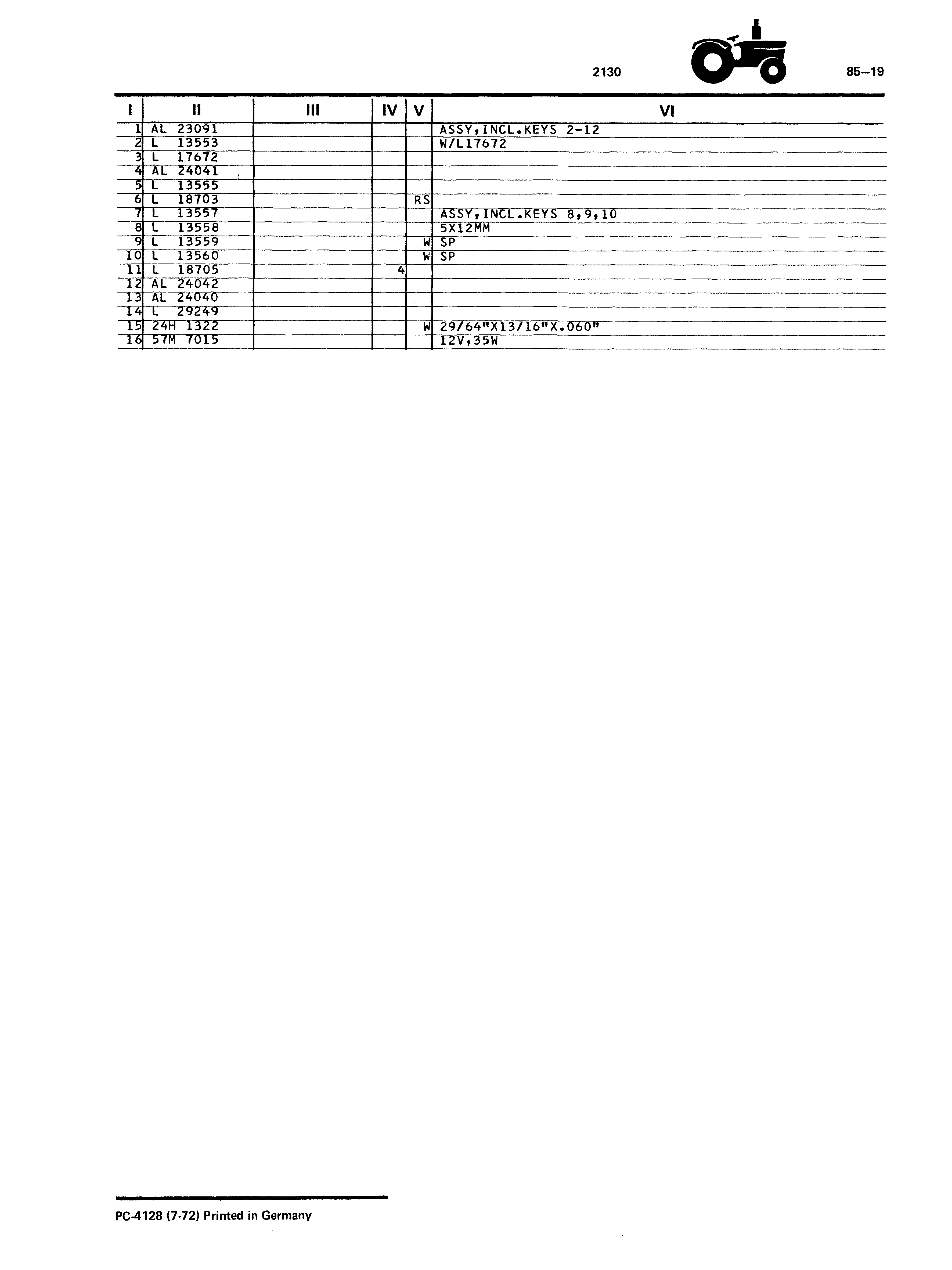 Rear Work Light (Continued)