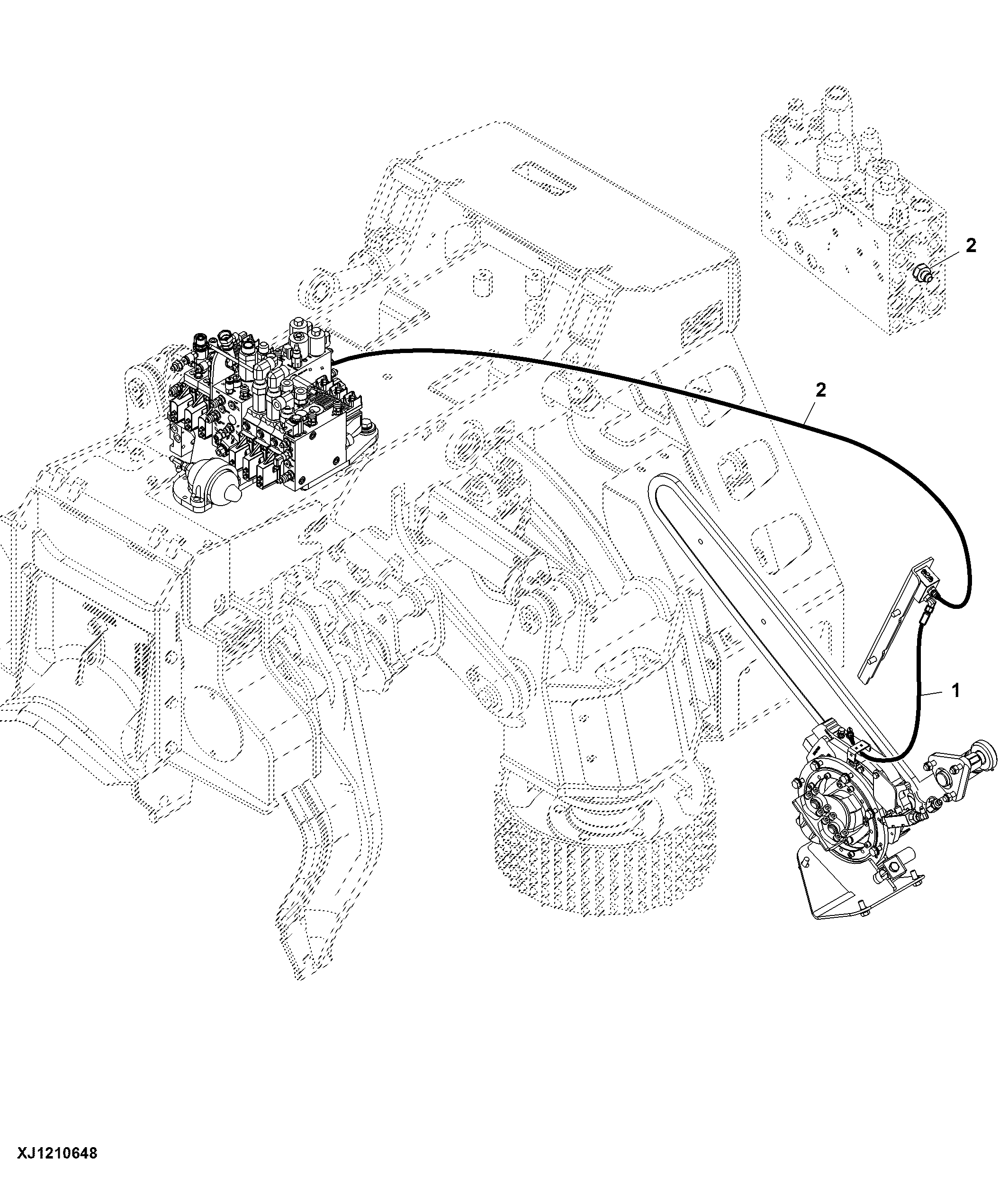 Auto-tension Hoses - 3/4 Main-saw