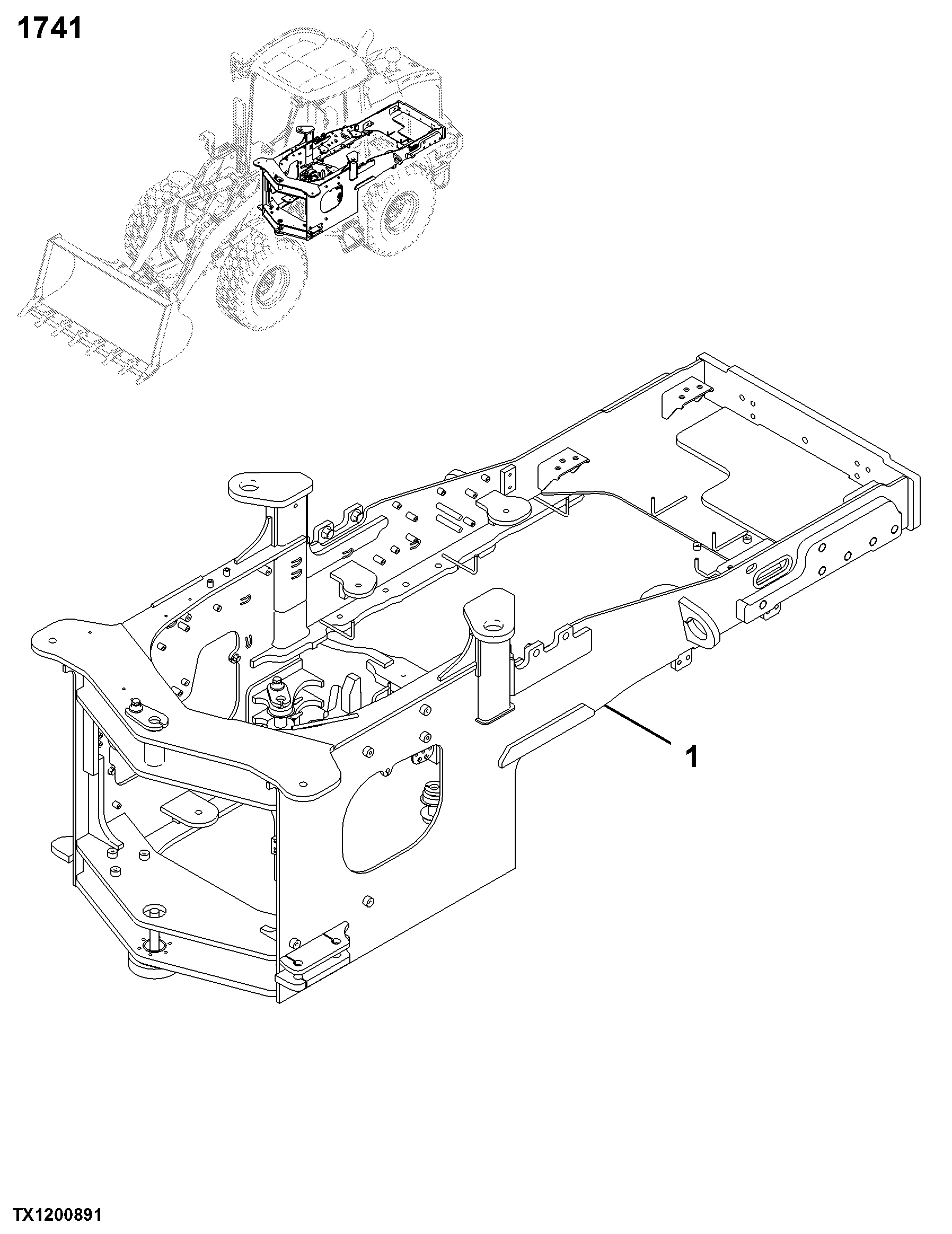 1741 Engine or Main Frame