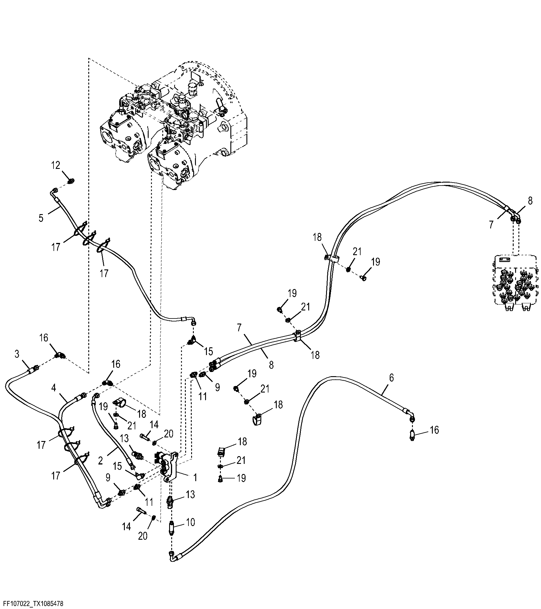 Pilot Lines (Pump To Pilot Signal Manifold)