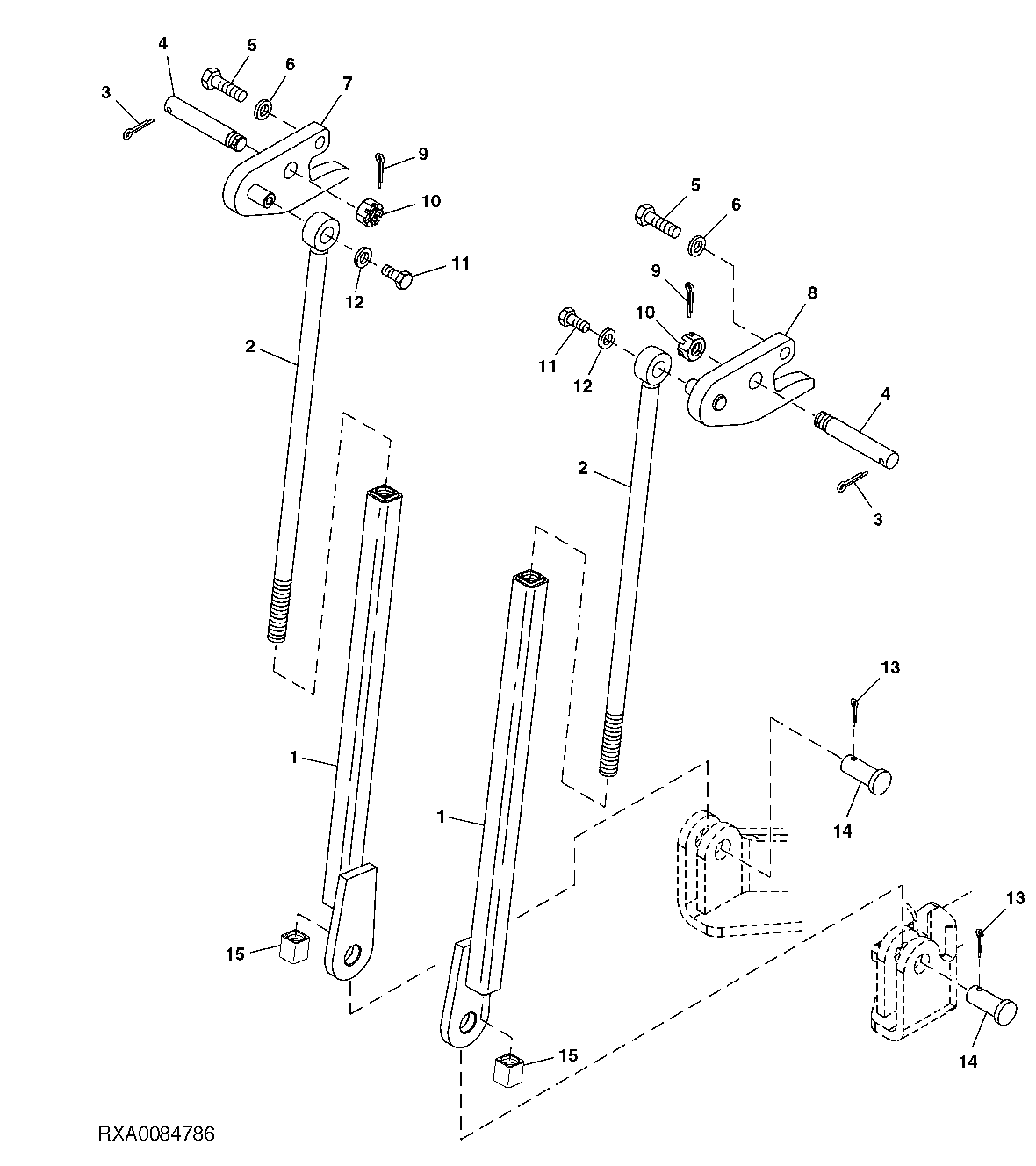 PICK-UP HITCH LIFT LINKS (EUROPEAN VERSION)