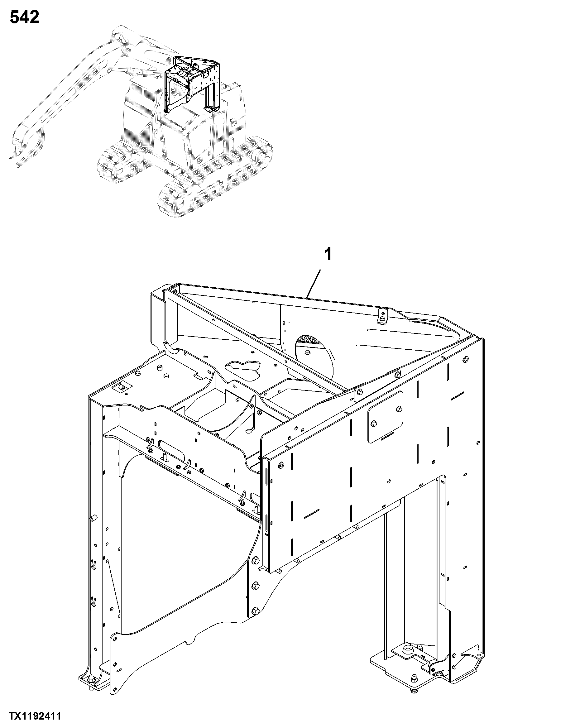 0542 Engine Auxiliary System Mount