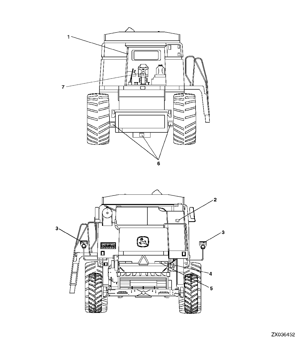 FRONT AND REAR LABELS (FOR NORTH AMERICA ONLY)