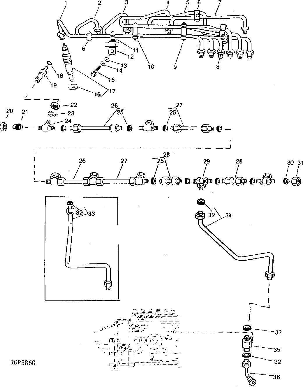 Fuel Injection Nozzles and Lines (353774 - )