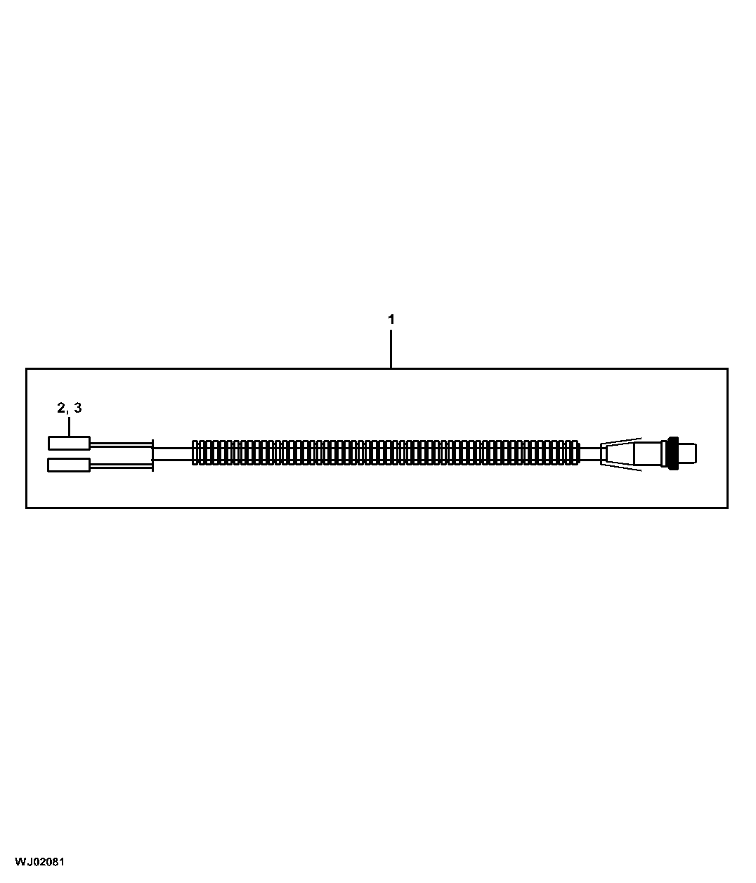 Wiring Harness Components, Nitrogen Cartridge Launch, Fire Suppression System, 2.3m (7.4 ft)