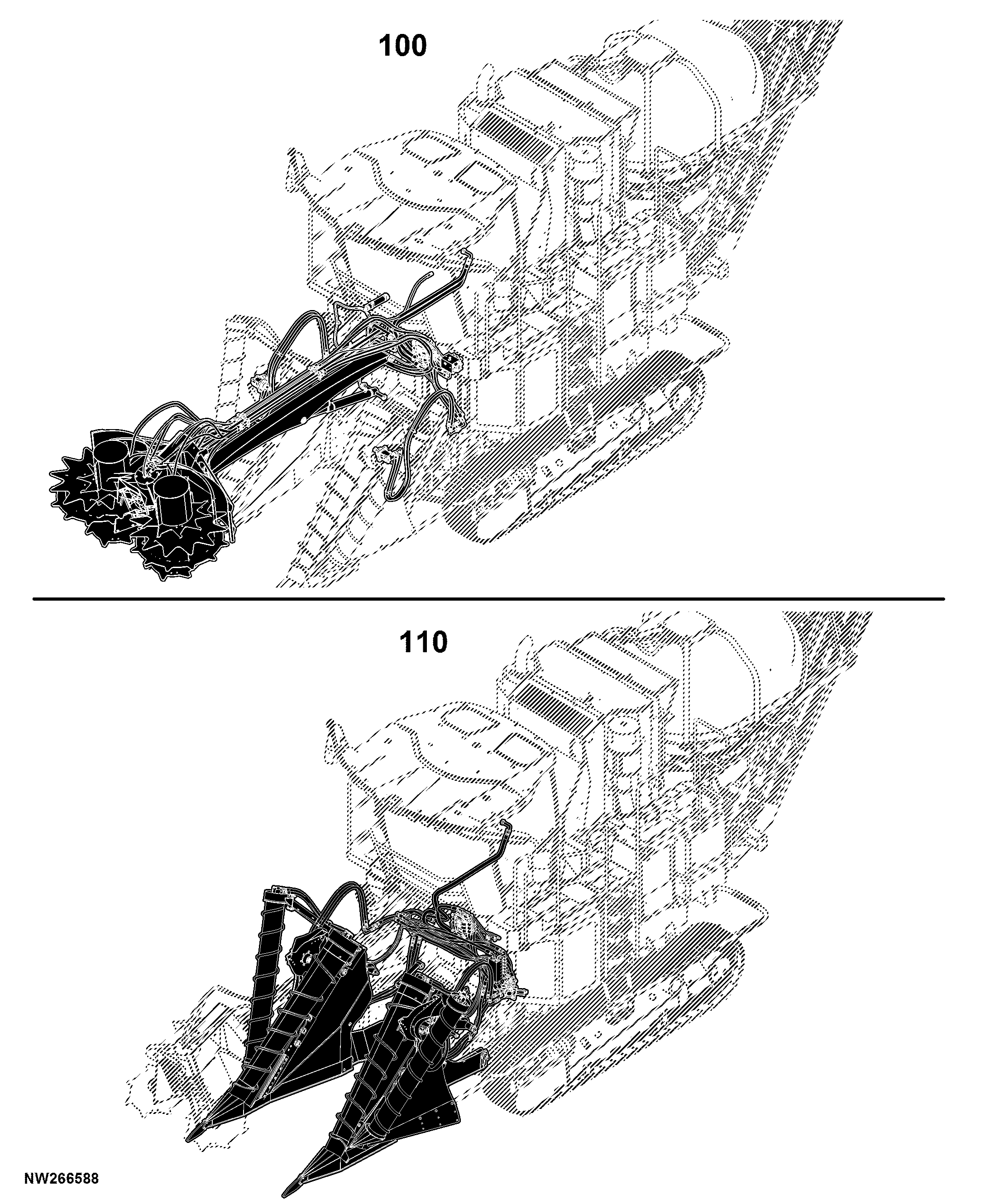CH670 (Track) Sugarcane Harvester (Engine: 6090HNW02, 6090HNW04) South America Edition