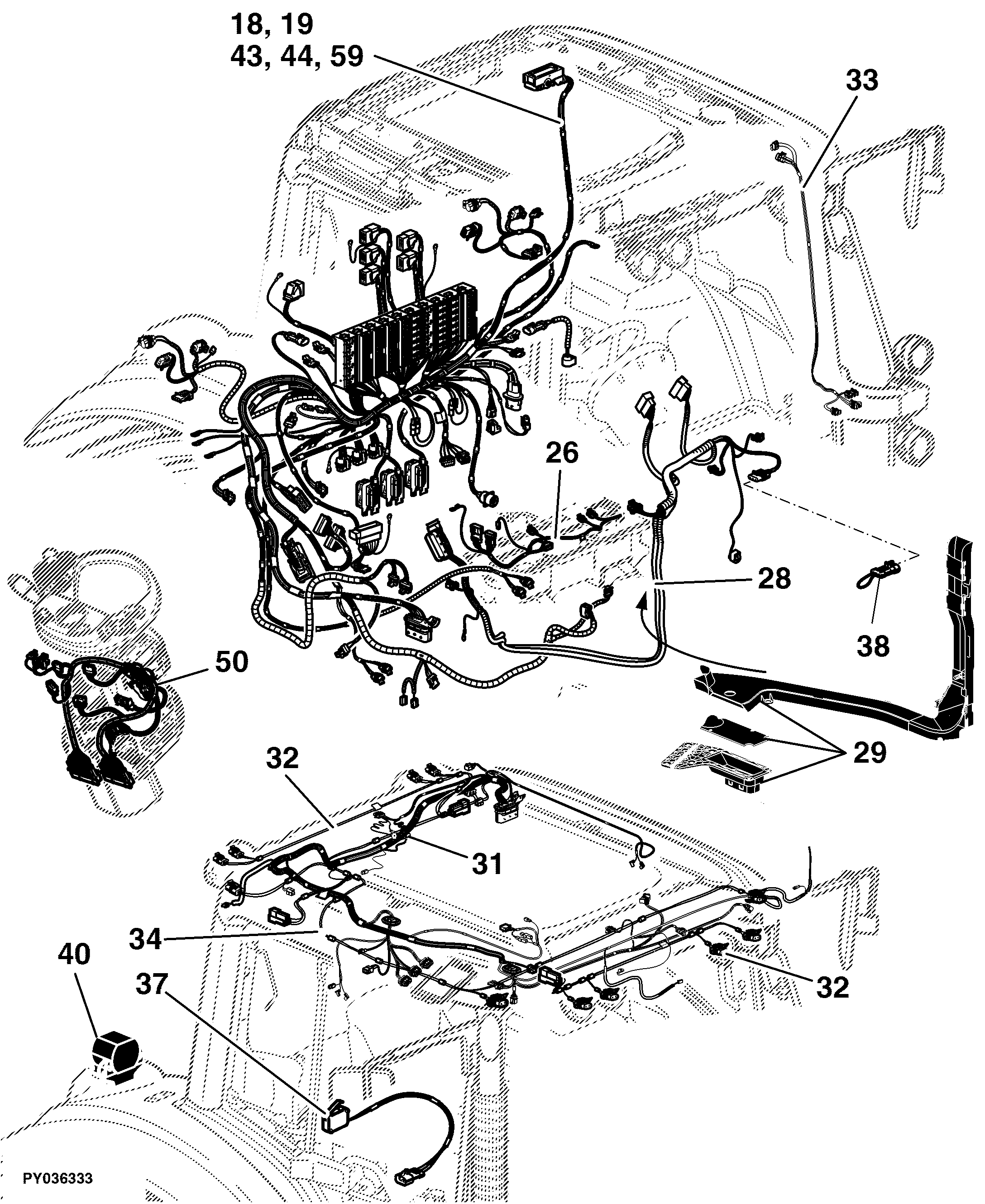 42 ELECTRICAL COMPONENTS / WIRING HARNESSES AND PRECISION FARMING EQUIPMENT