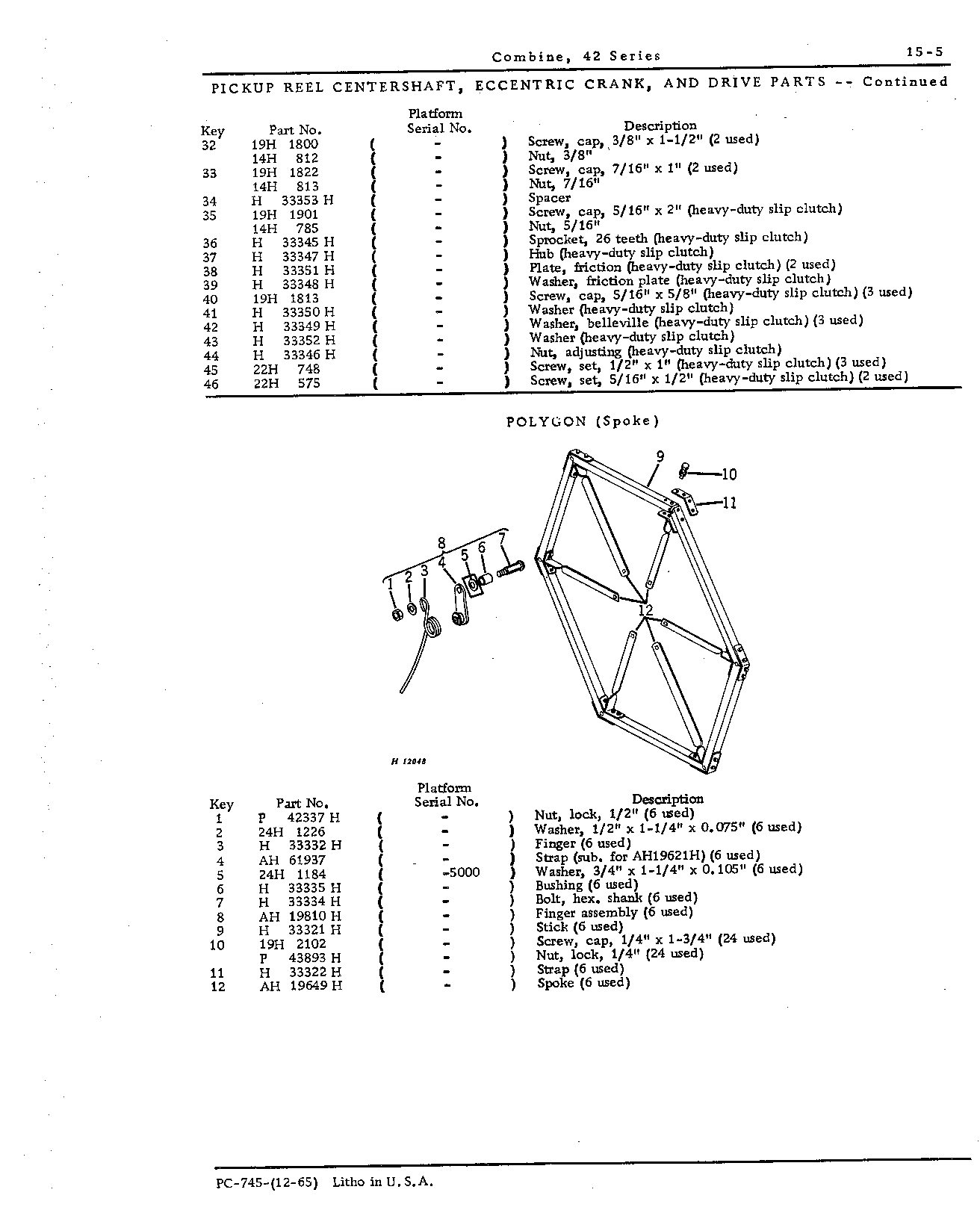 Polygon, spoke, pickup reel
