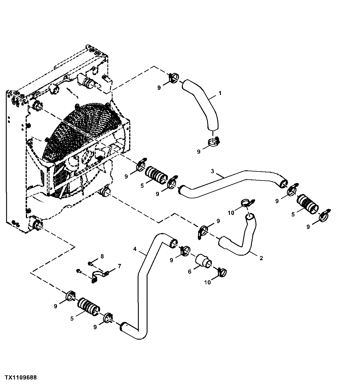 Intercooler Tubes and Engine Radiator Hoses