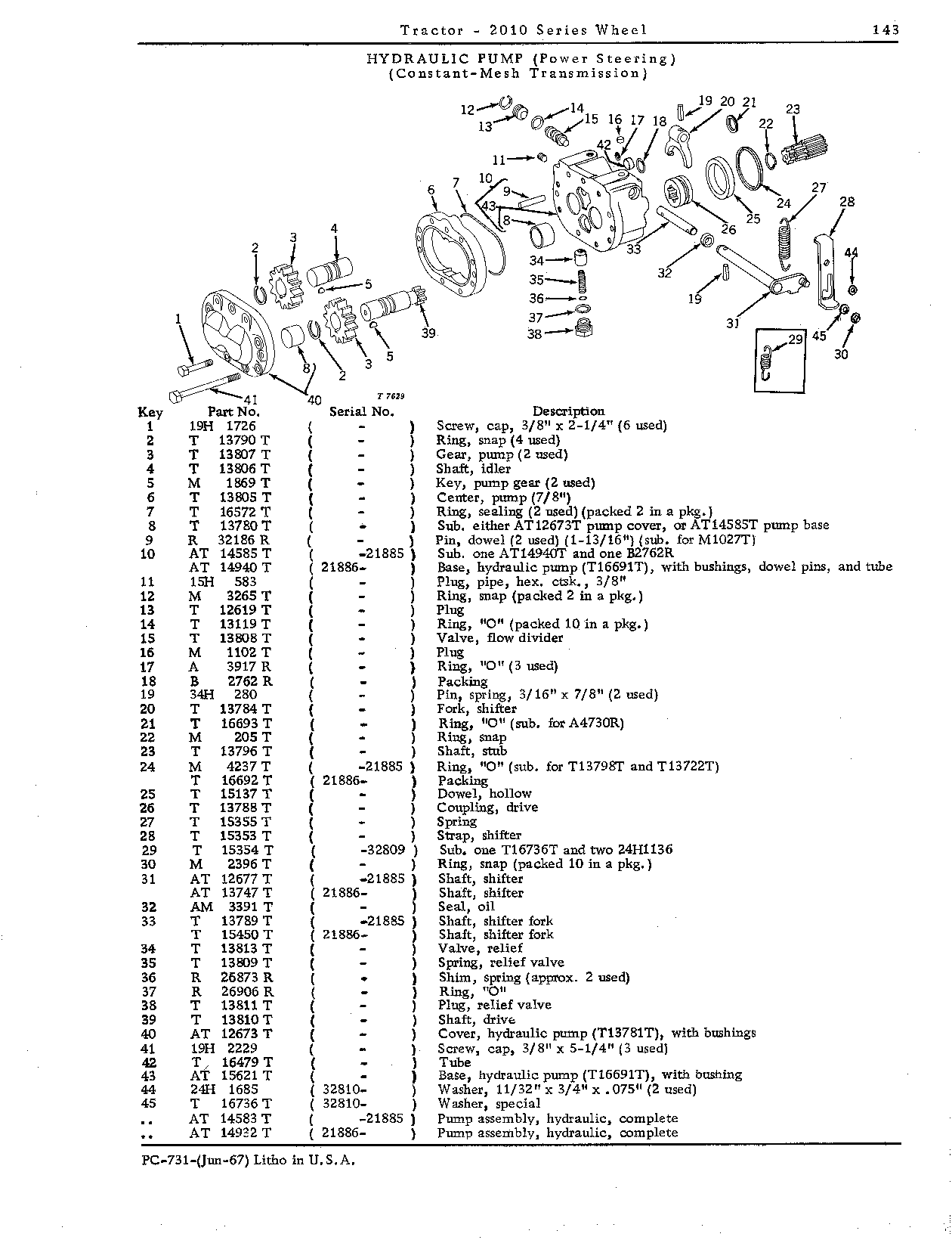 Hydraulic pump - power steering