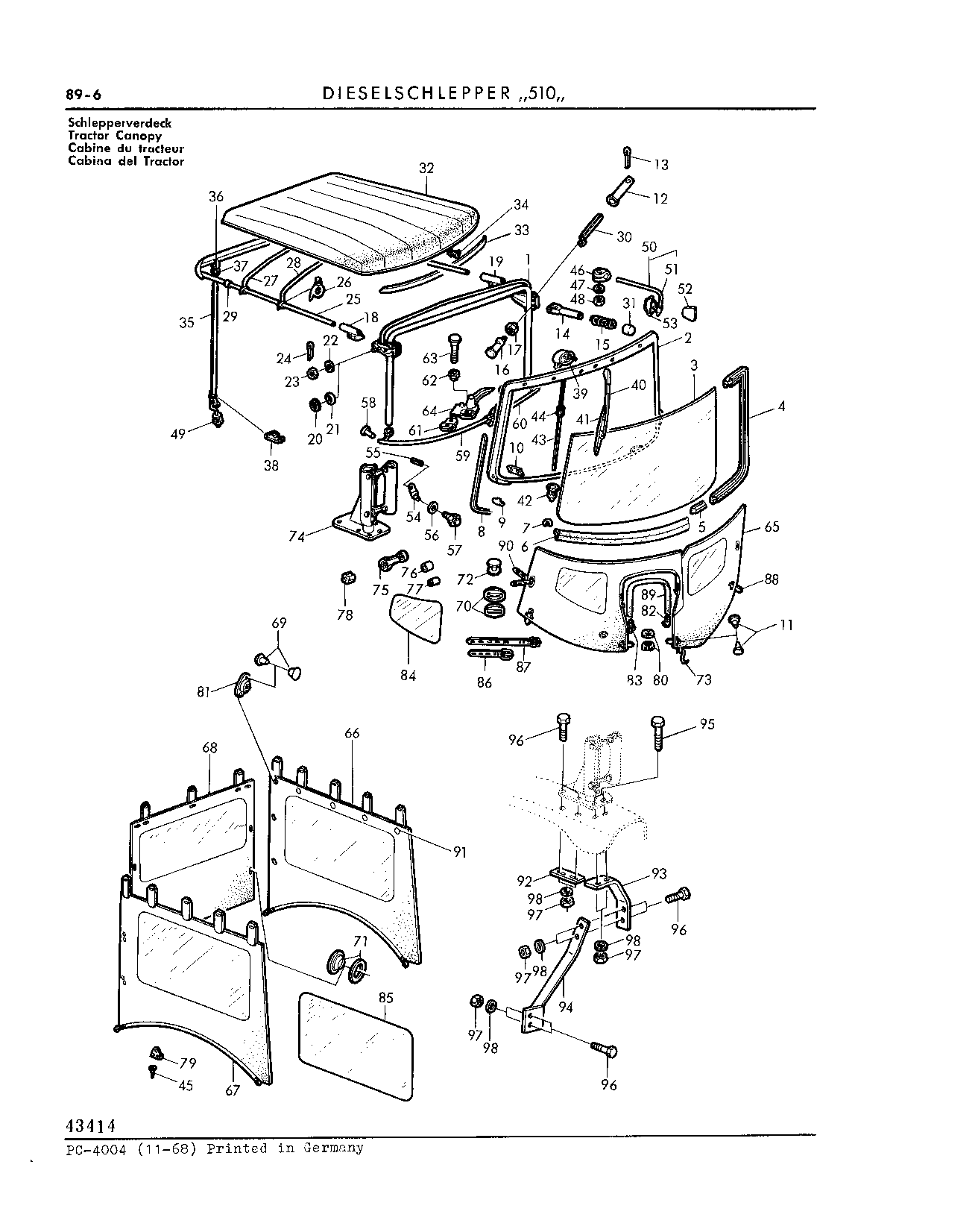 Tractor Canopy (Continued)