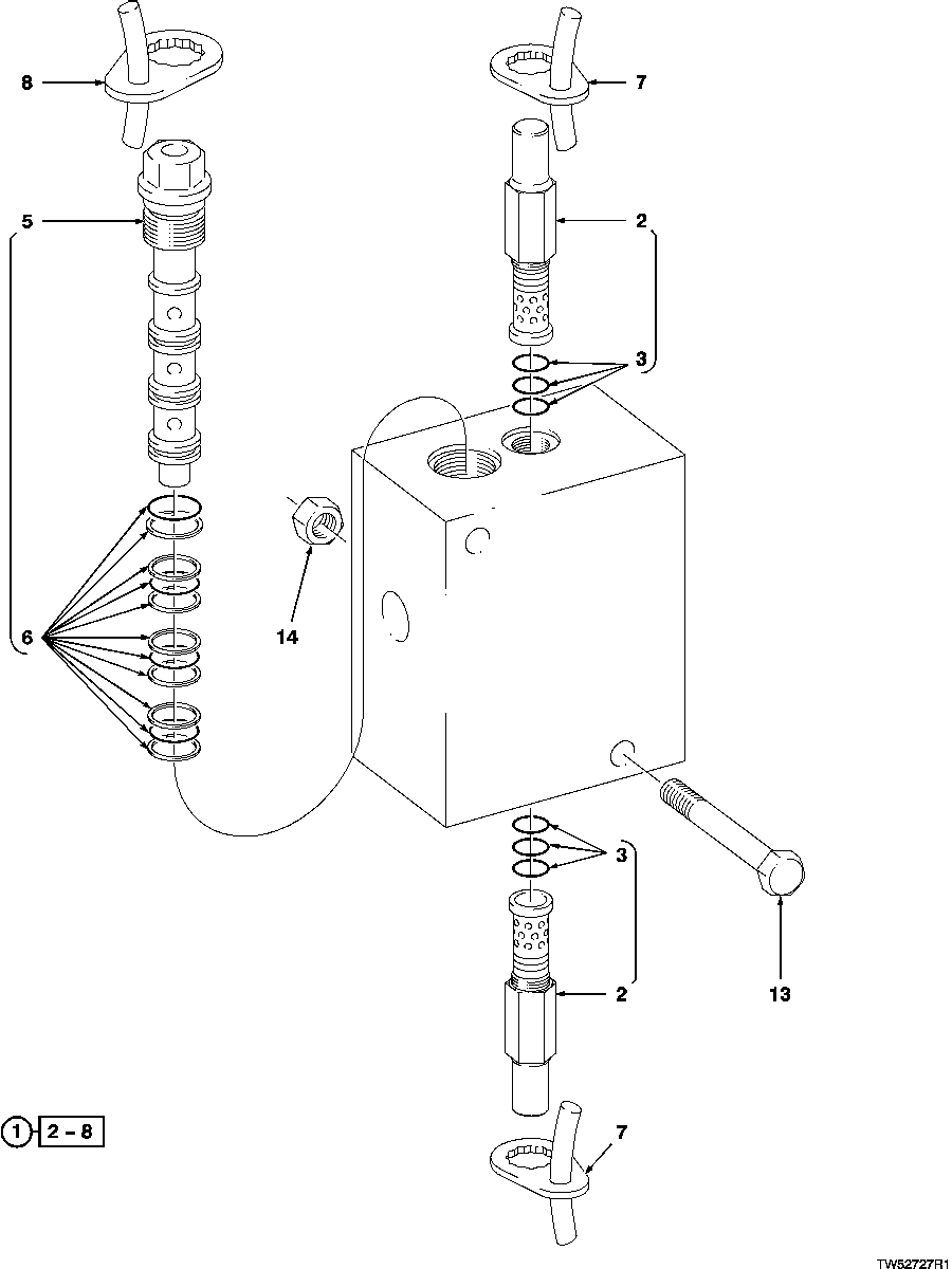 FLOW DIVIDER - 130"B GRAPPLE (001223- )(660D) (001011- )(848G)
