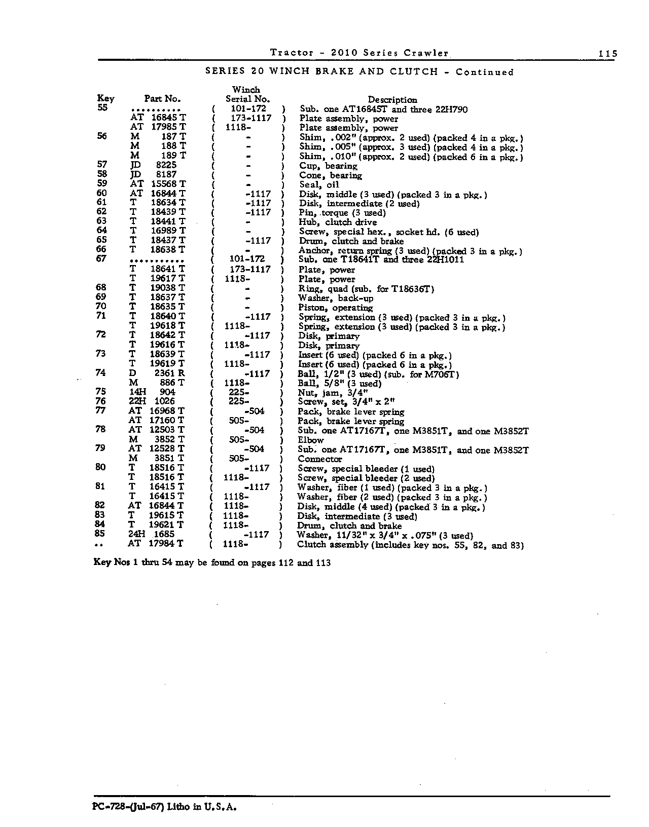 Brake, winch (Continued)