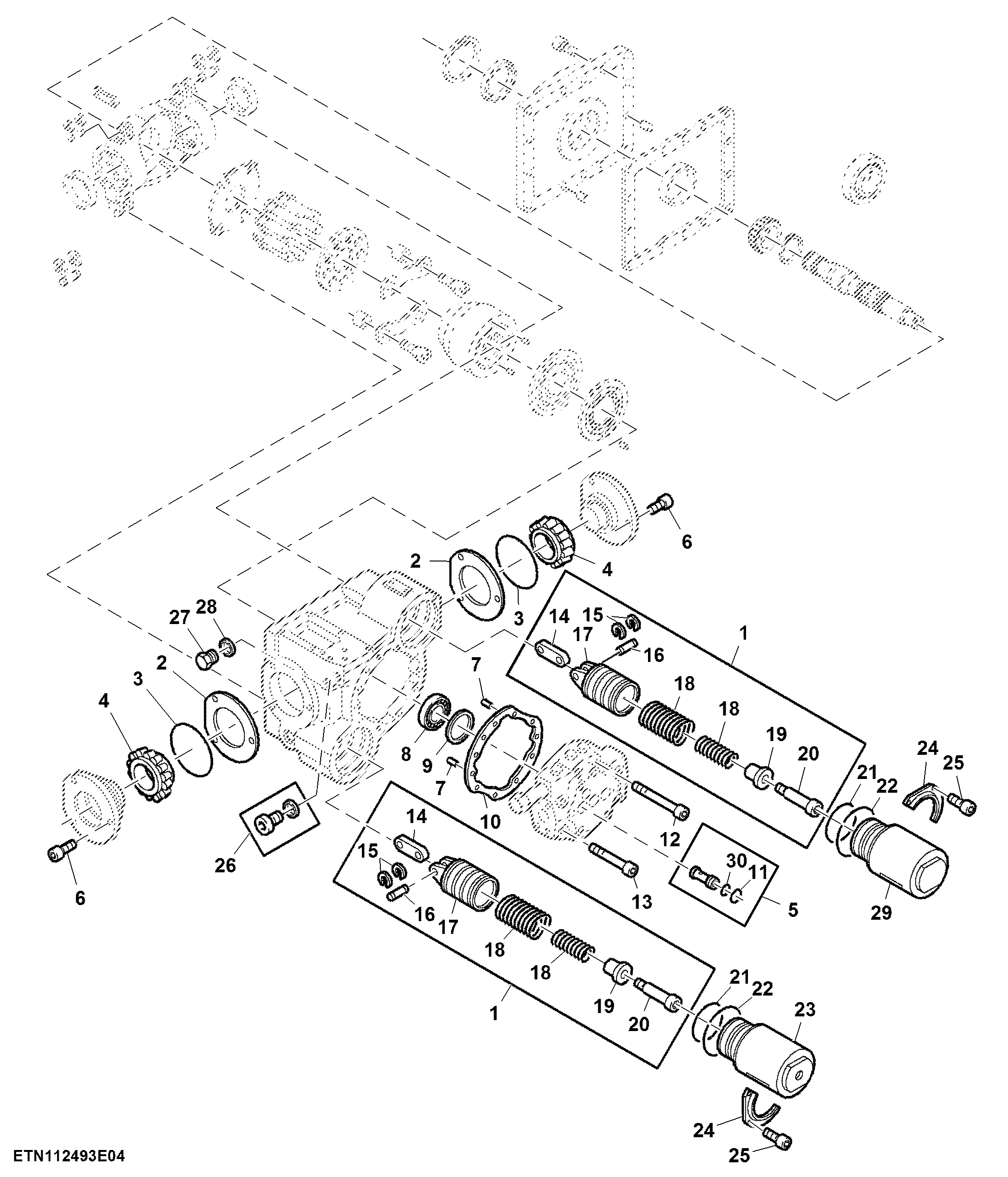 Hydraulic Pump Components for Push Button Shift Transmission, Final Tier 4 (2 of 3)