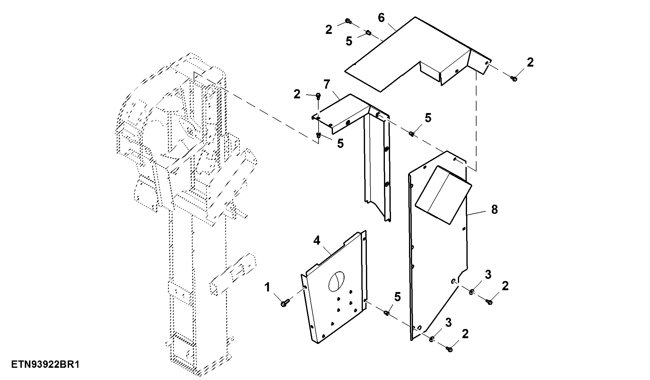 Safety Shield, Grain Elevator W/ Slip Clutch