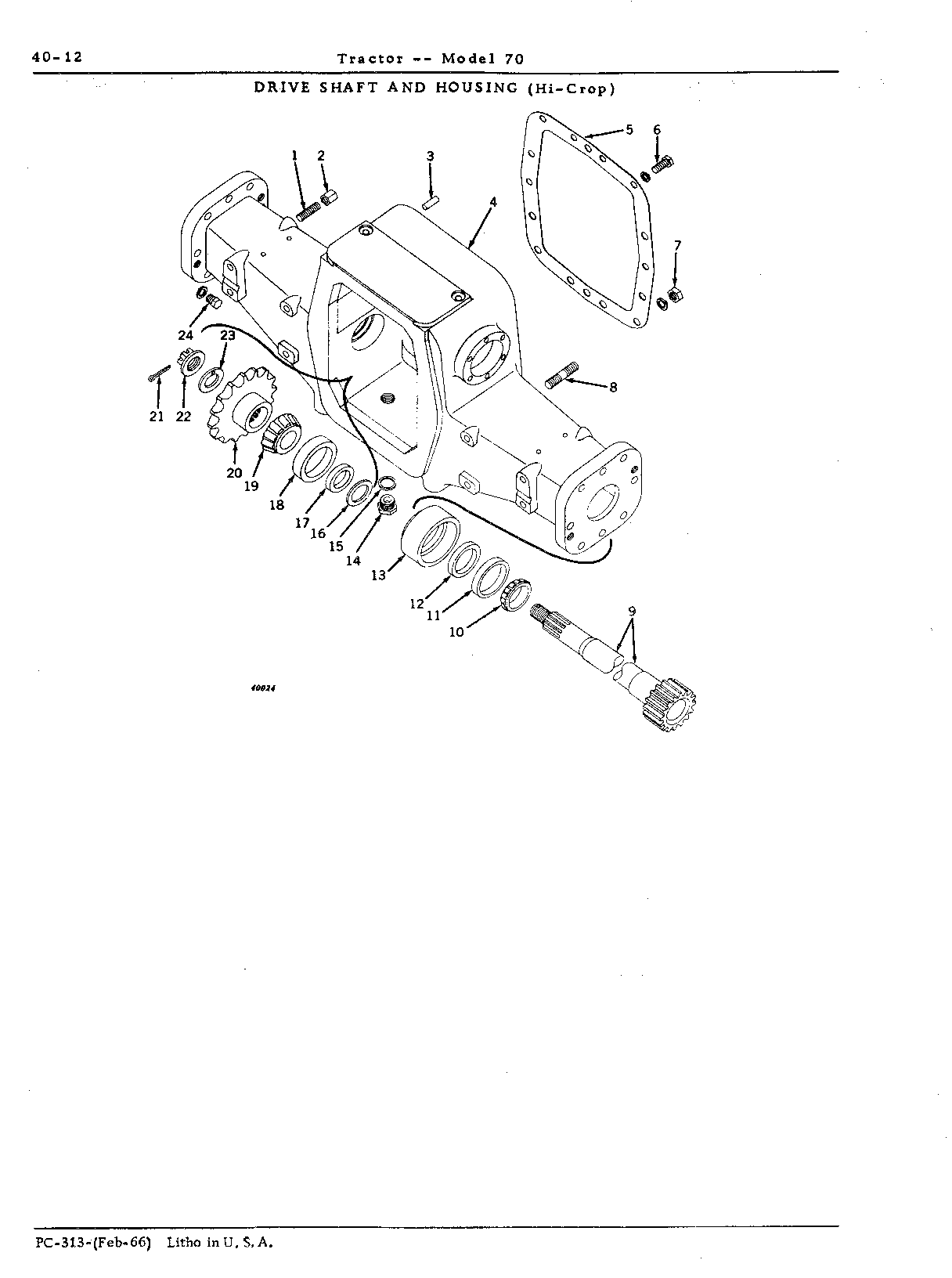 Section 40-Transmission, Differential, Final Drives, Powershaft and Brakes (Continued)