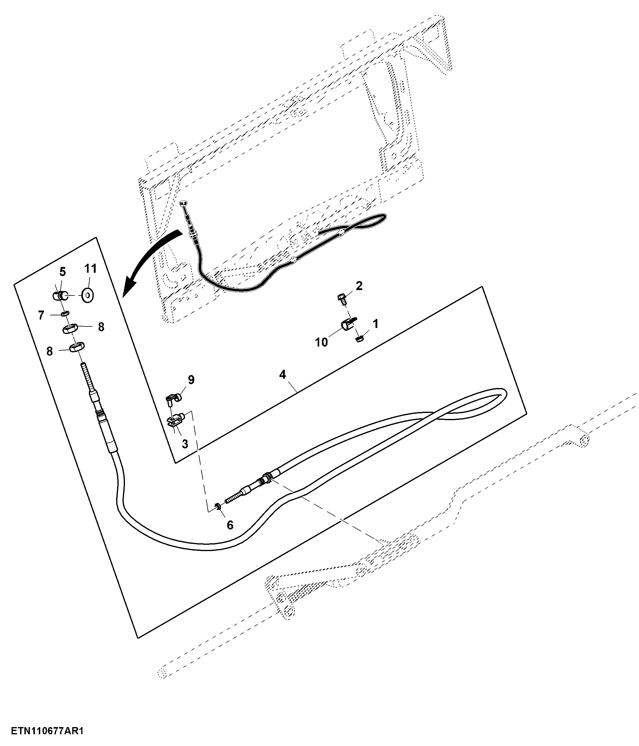 Push / Pull Cable, Central Locking , Feeder House