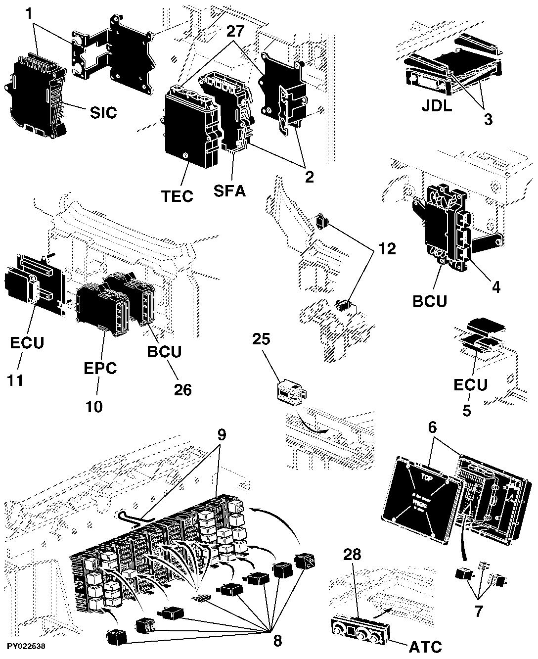 43 ELECTRICAL COMPONENTS / CONTROL UNITS AND MISCELLANEOUS SMALL PARTS