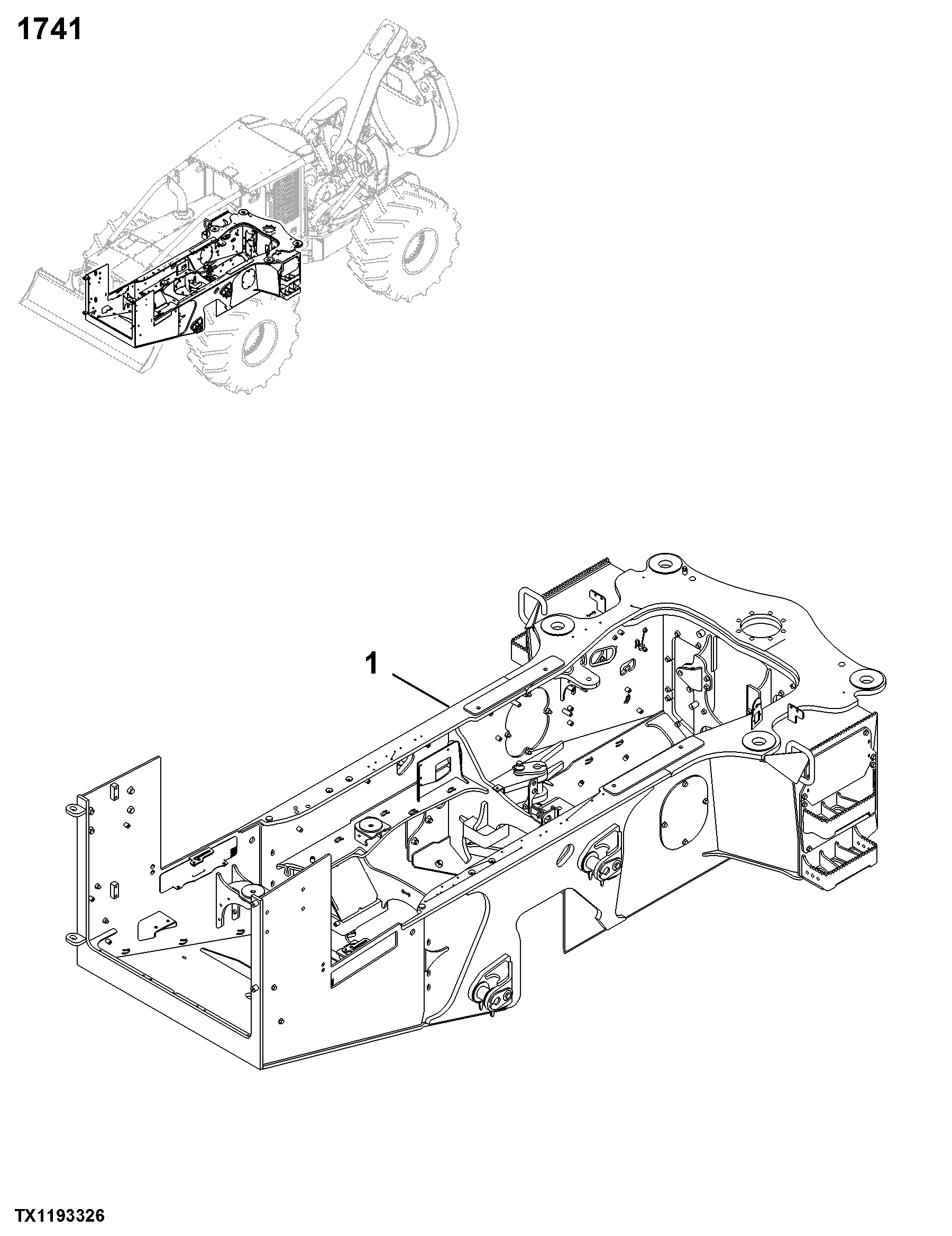 1741 Engine or Main Frame
