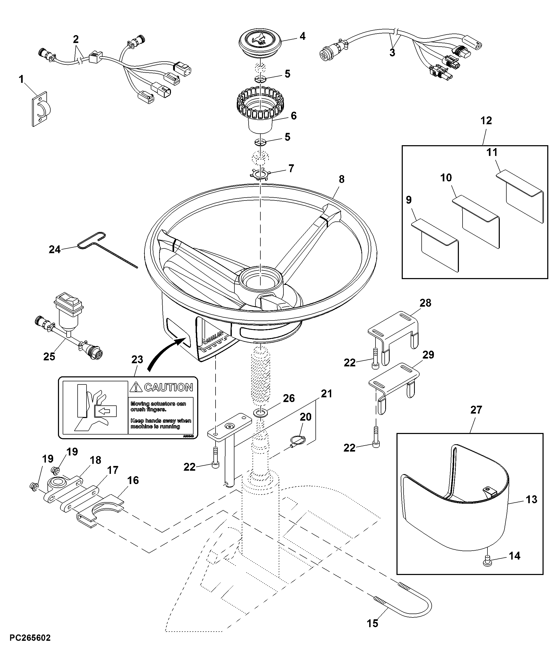 Steering Column Kit, AutoTrac™ Universal 200, Europe