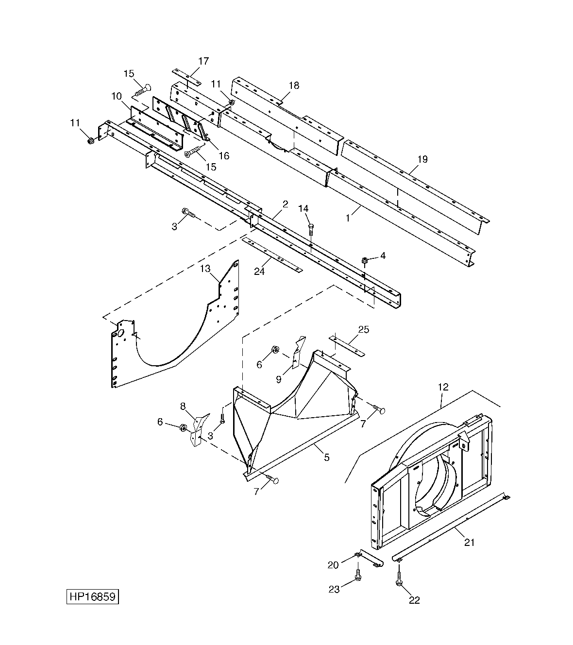 Separator Module Rails and Discharge Housing