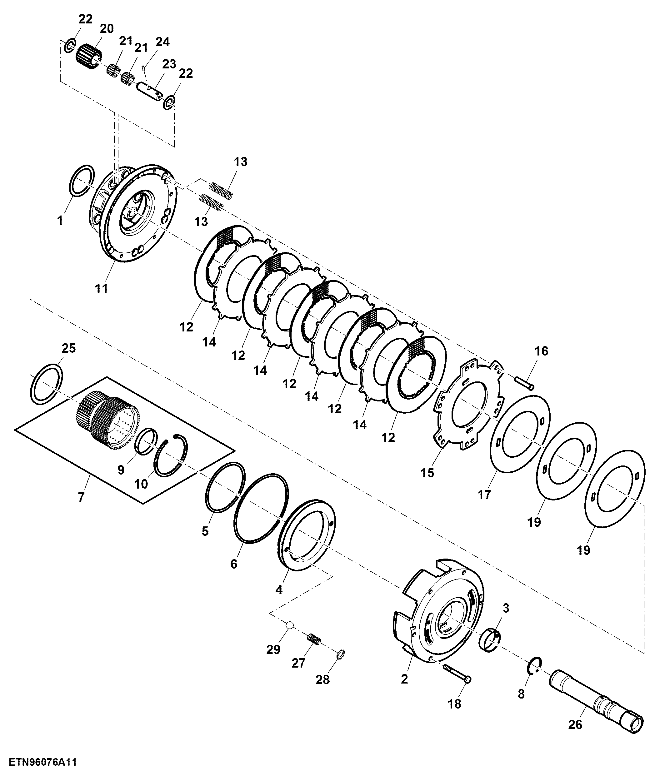Traction Clutch Assembly, PowrQuad™, W/ Electrical Reverser Control