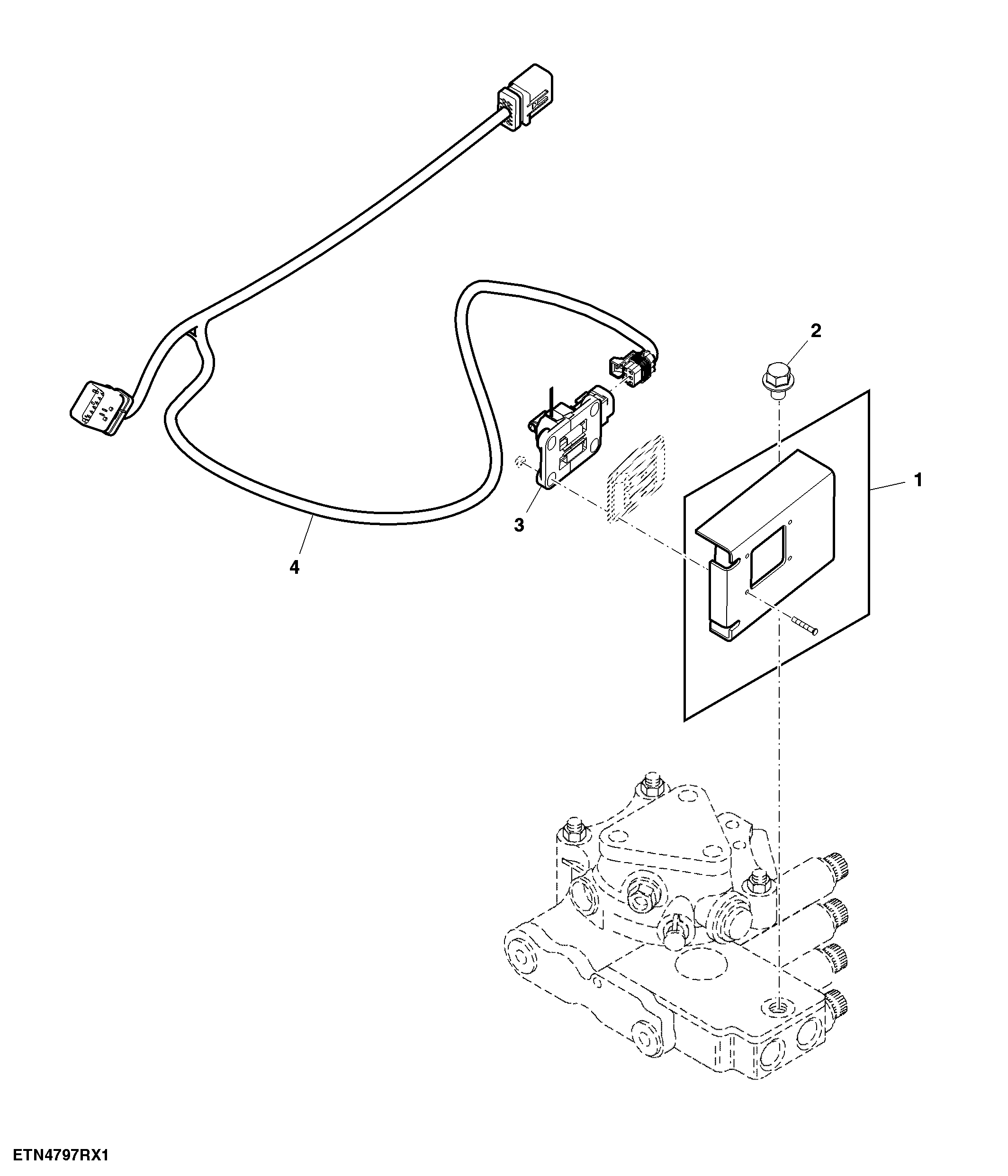 Control, External Rear Hitch, W/O Fender Extension