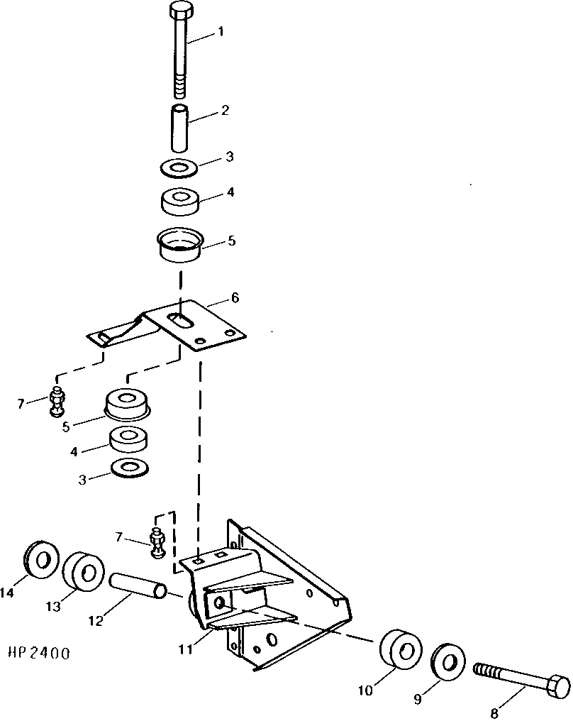 FEEDER HOUSE GEARBOX MOUNTING ASSEMBLY (SIDEHILL) (610301 - )
