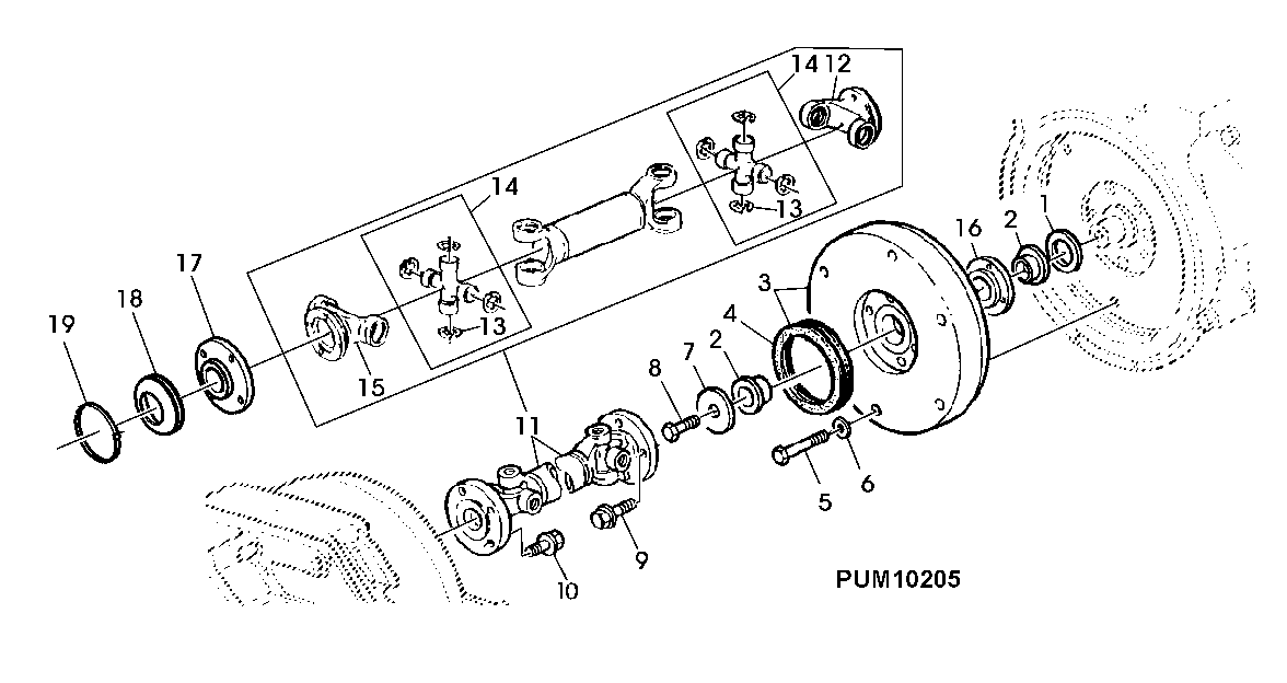 Universal Joint Drive Shaft, Torsion Damper, Syncroplus