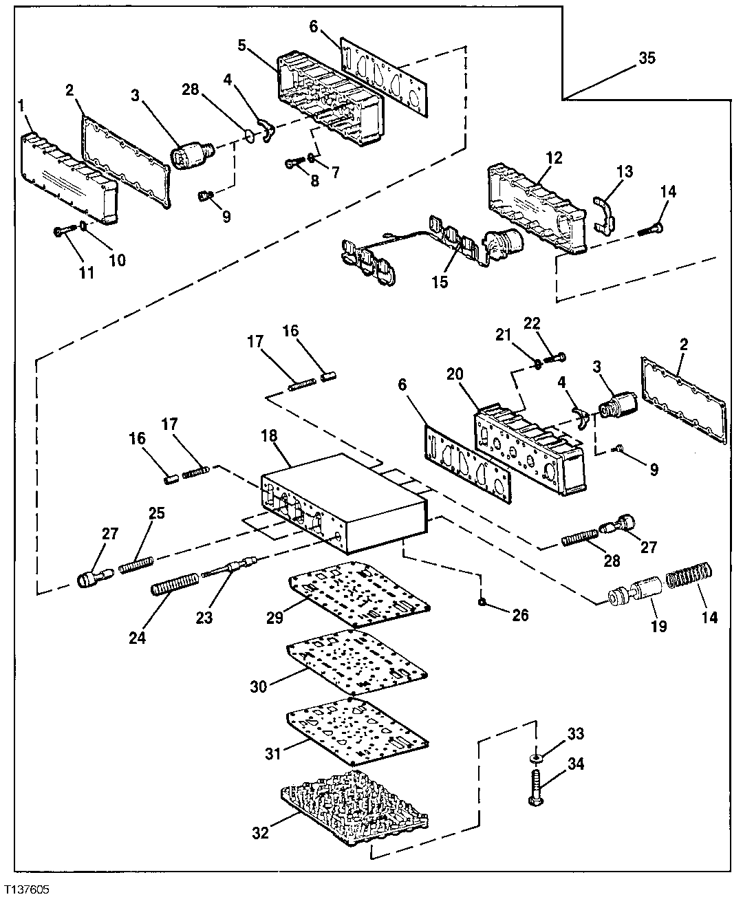 Gearshift System (Control Valve) (Transmission S.N. -000283)
