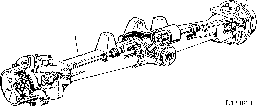 FRONT WHEEL DRIVE - STEERING AXLE (APL350)